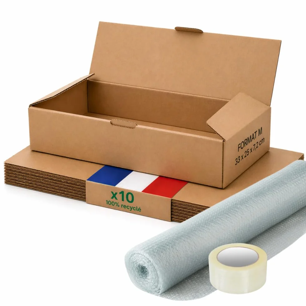 Life Pack Boite carton emballage colis M Lot de 10 33 x 25 x 7 cm Renforcé