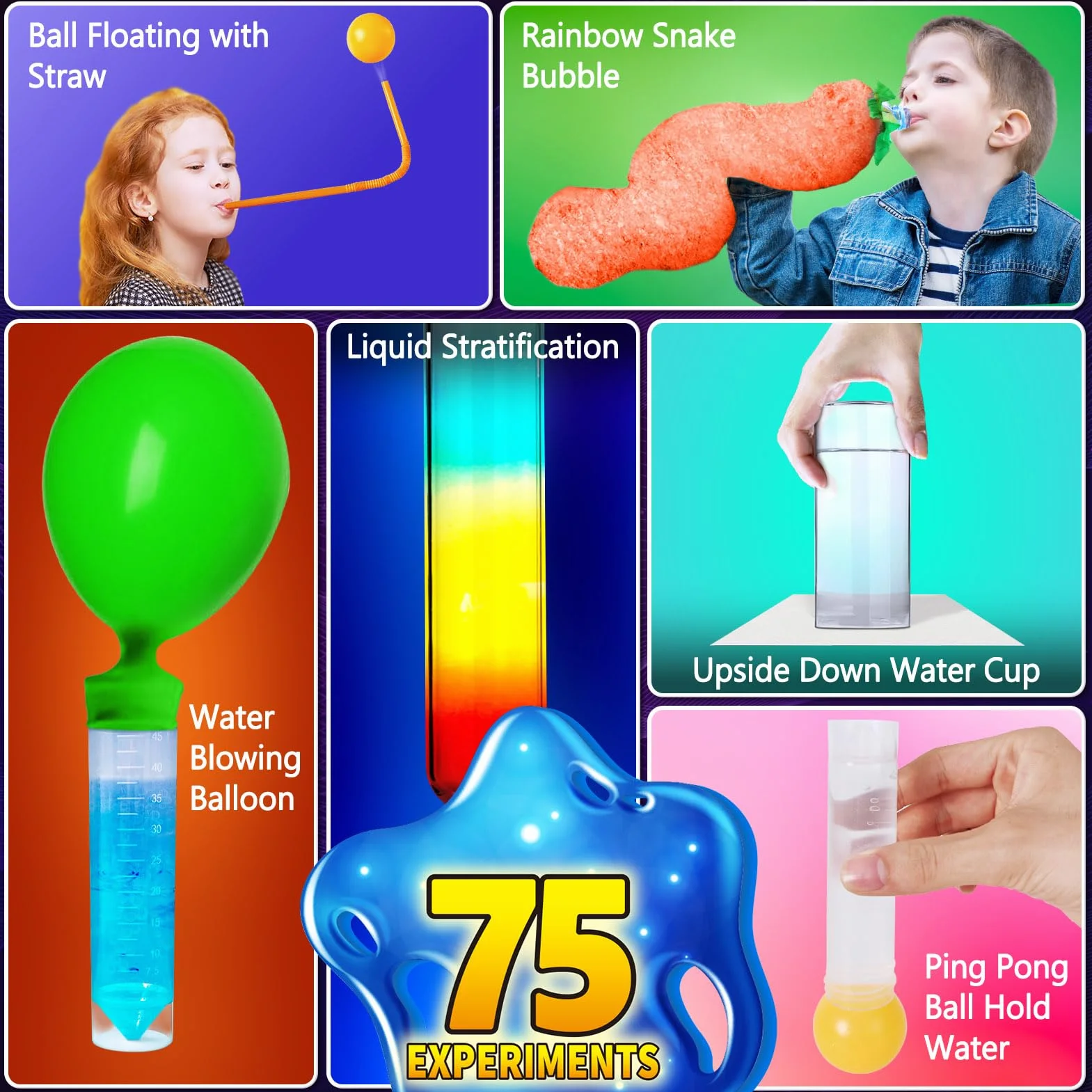 Kit Expériences Scientifique pour Enfants - Laboratoire de Chimie Volcans, Jeux Éducatifs et Activités Manuelles