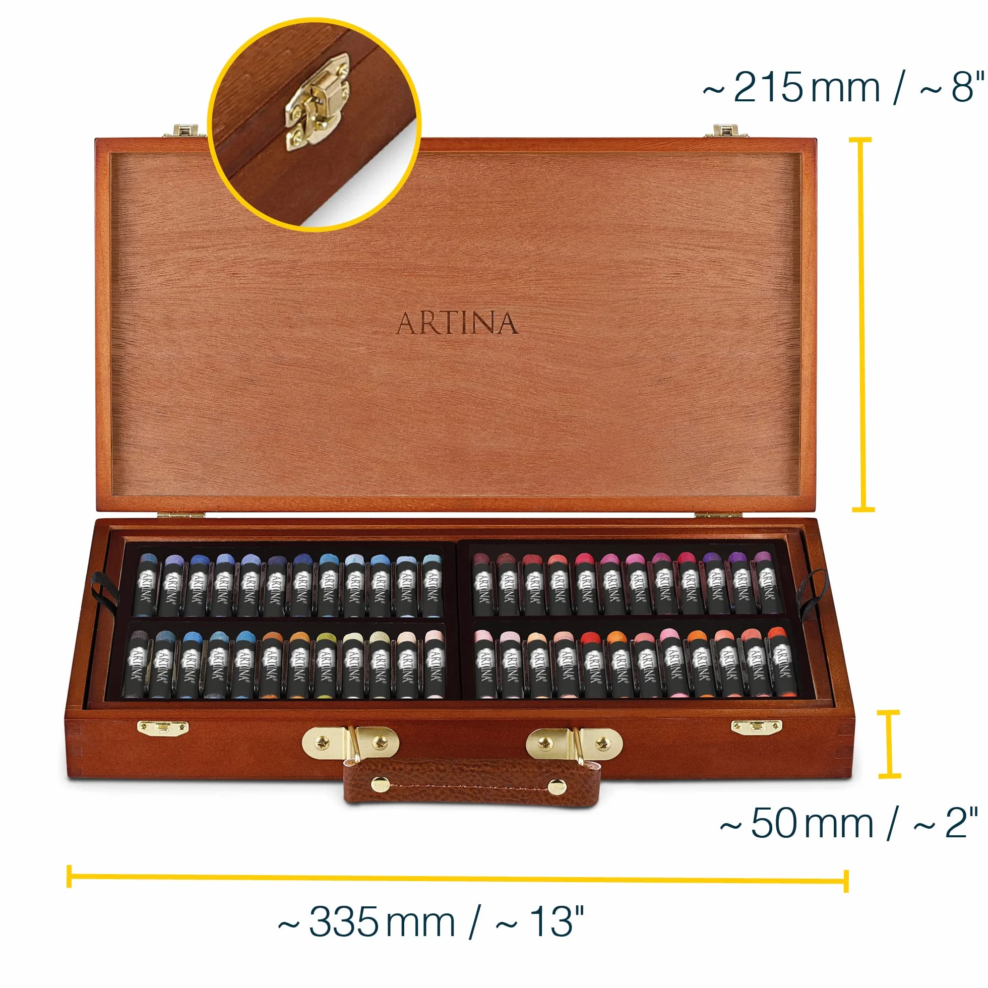 Artina Set de craies Pastilo 96 couleurs coffret certifié FSC