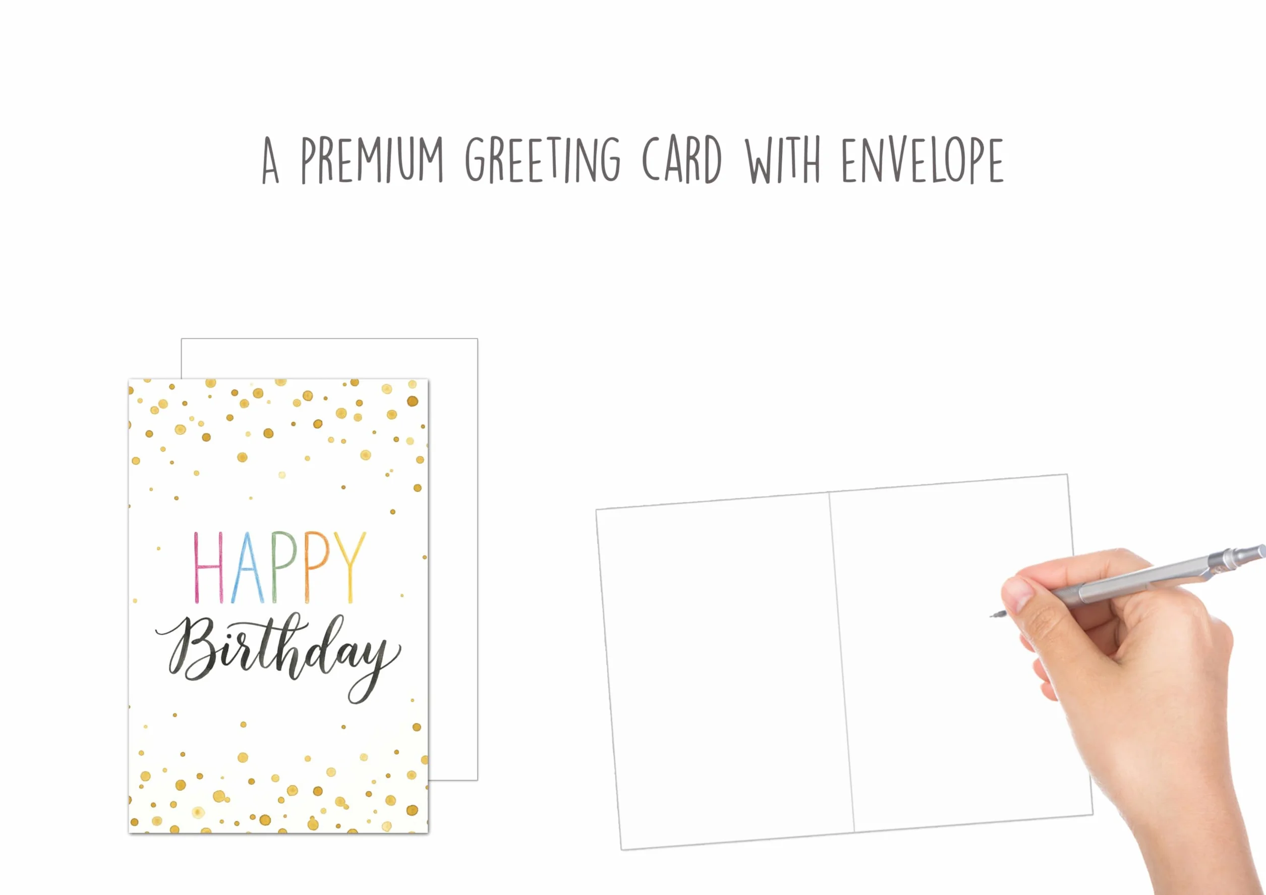 Edition Seidel Carte d'anniversaire DIN A4 Happy Birthday avec enveloppe