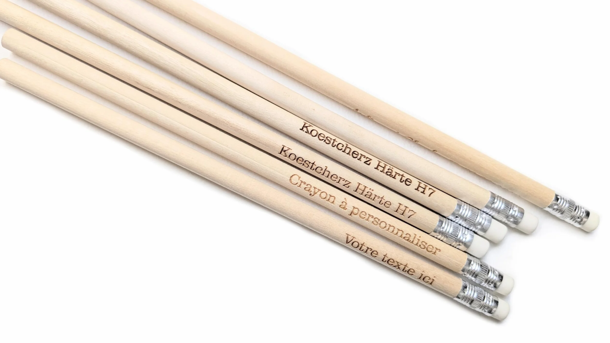 Crayon personnalisé en bois, échantillon ou cadeau