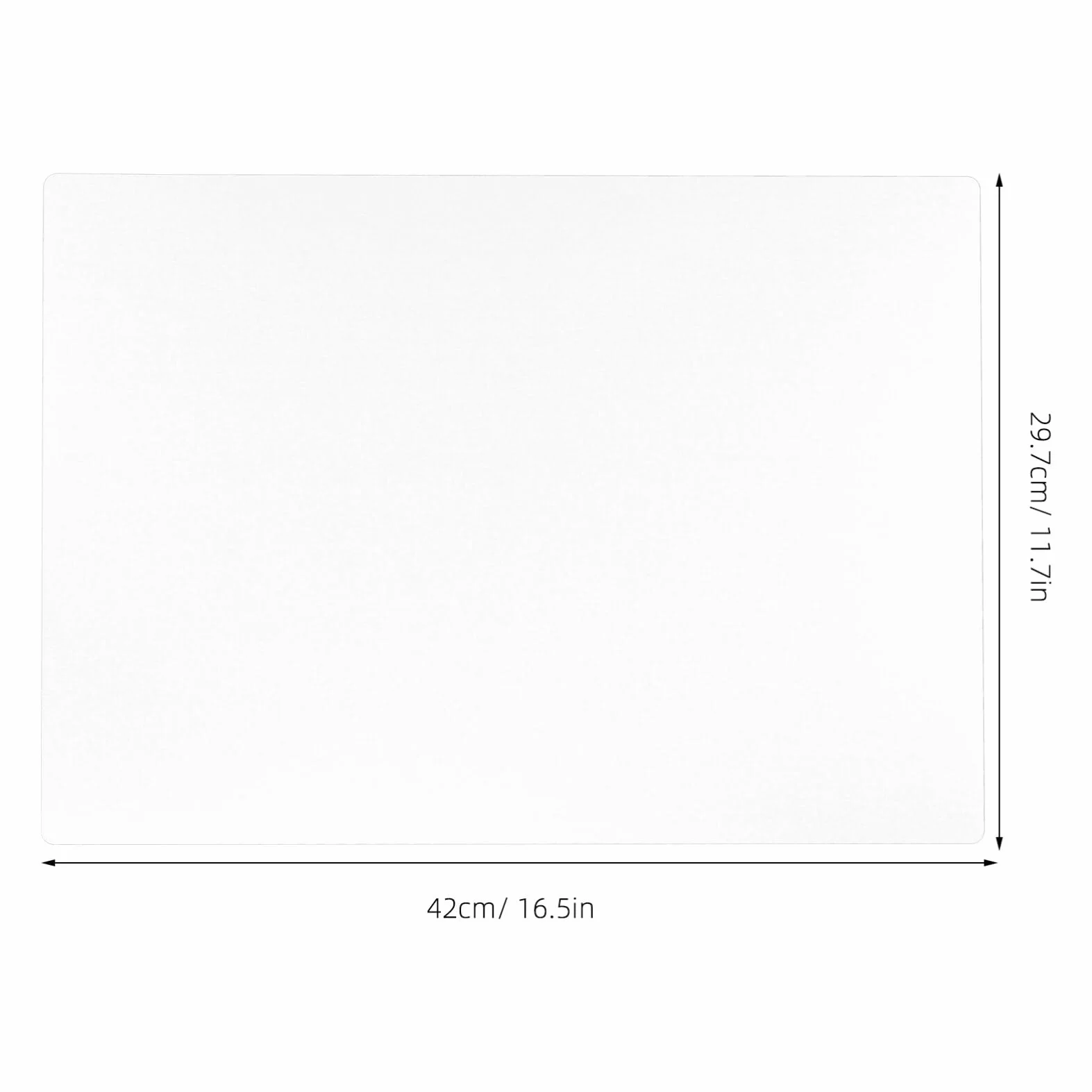 Bloc-Notes A3 Transparent PP Lot de 5 Feuilles Planchette Antidérapante Bureau École