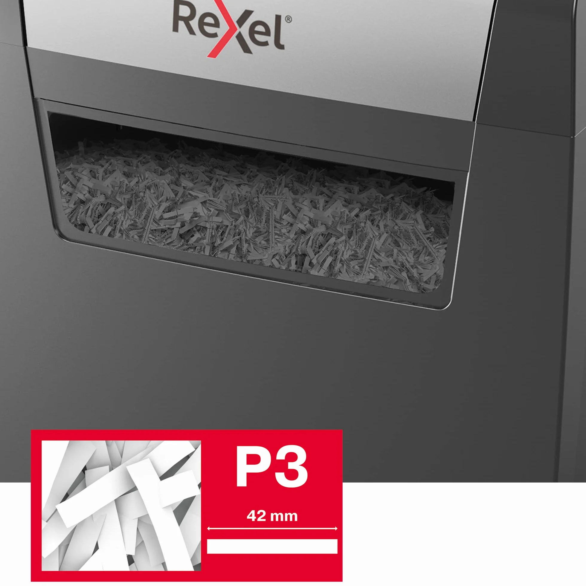 Rexel Momentum X308 Destructeur Coupe Croisée 9-8 Feuilles 15L Noir