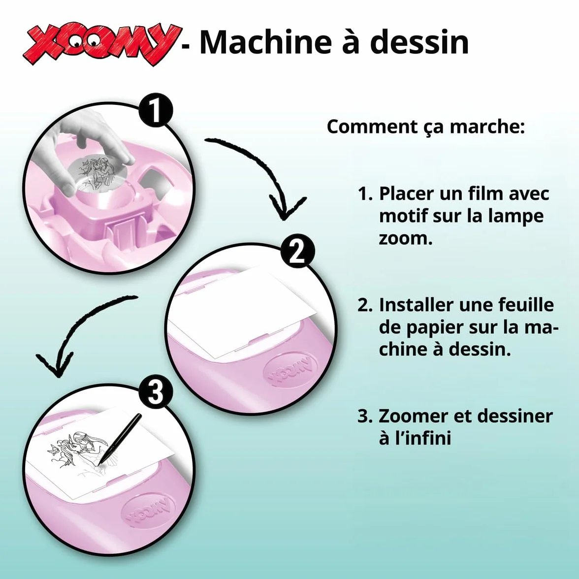 Ravensburger Xoomy Licorne Dessin Enfant Loisir créatif Dès 6 Ans Version française