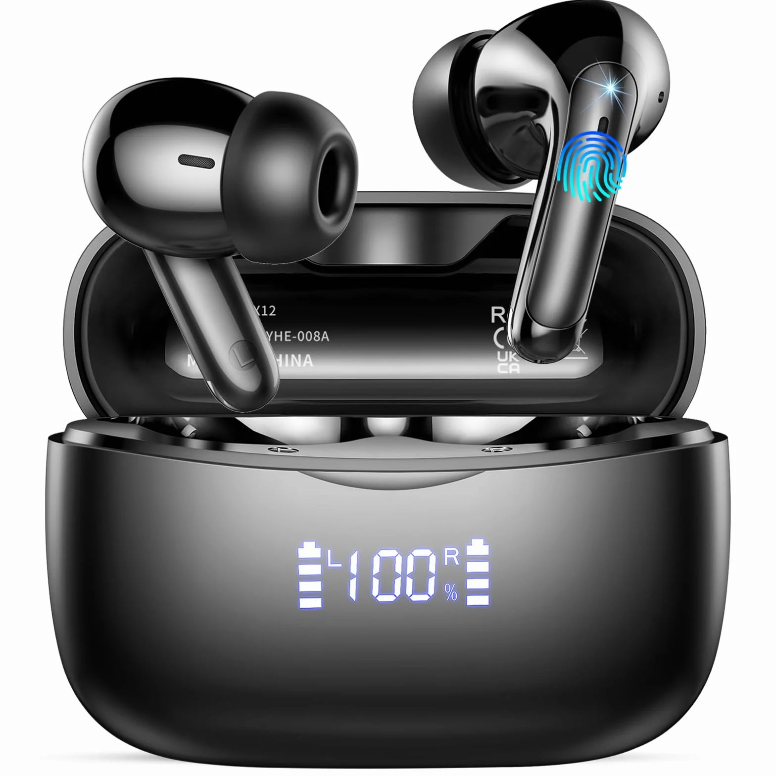 AI Traducteur Vocal Instantané Bluetooth 5.4 Écouteurs sans Fil 56H 164 Langues 7 Modes Traduction ENC Réduction Antibruit