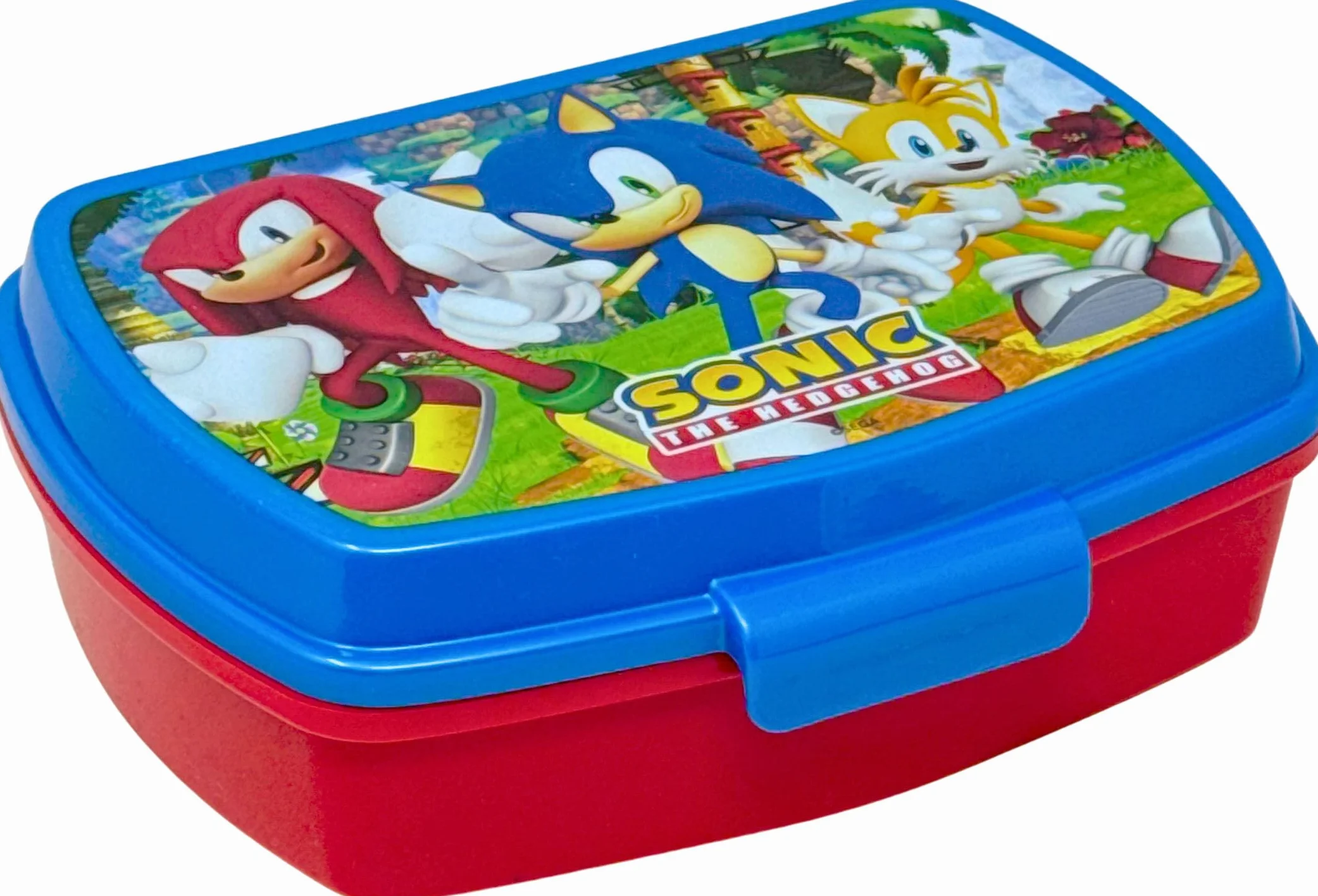 Boîte à Goûter Enfant Sonic 17x14 cm Lunch Box École Maternelle Plastique Sans BPA