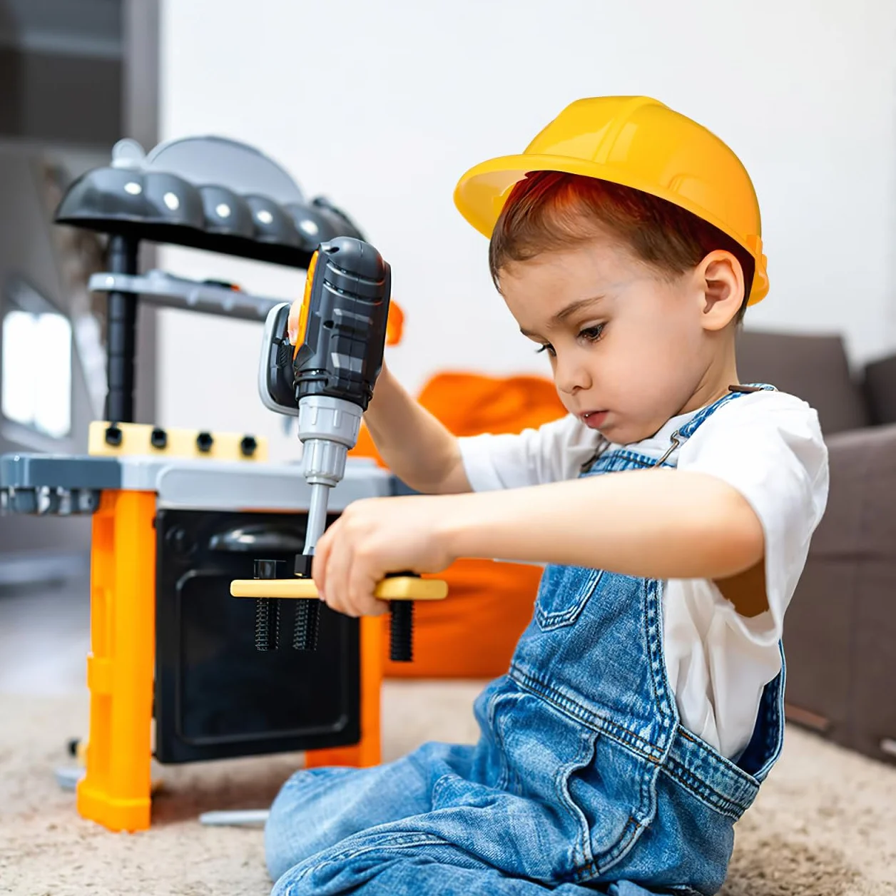 Gatuida 2 Pièces Casques de Construction Plastique pour Enfant Jeu de Rôle Fête Chantier