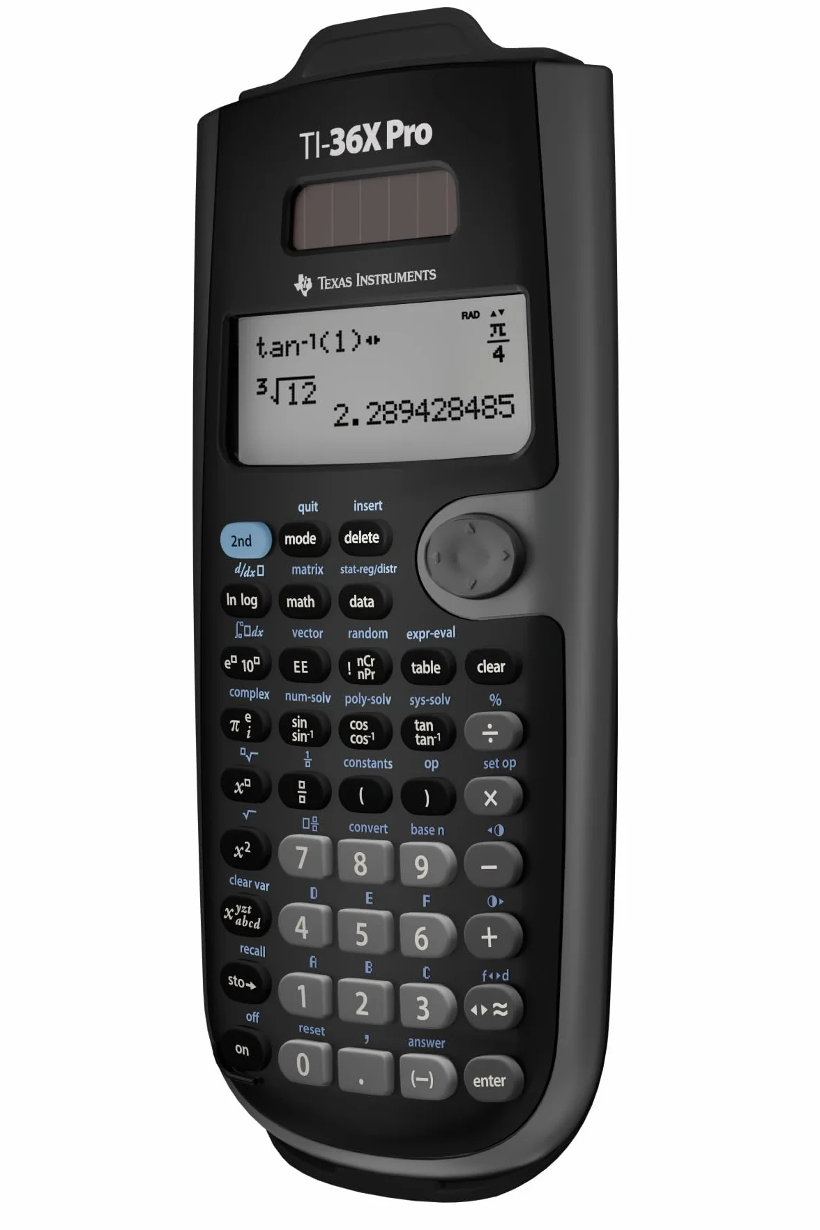 Texas Instruments TI-36X Pro Calculatrice Scientifique Noir