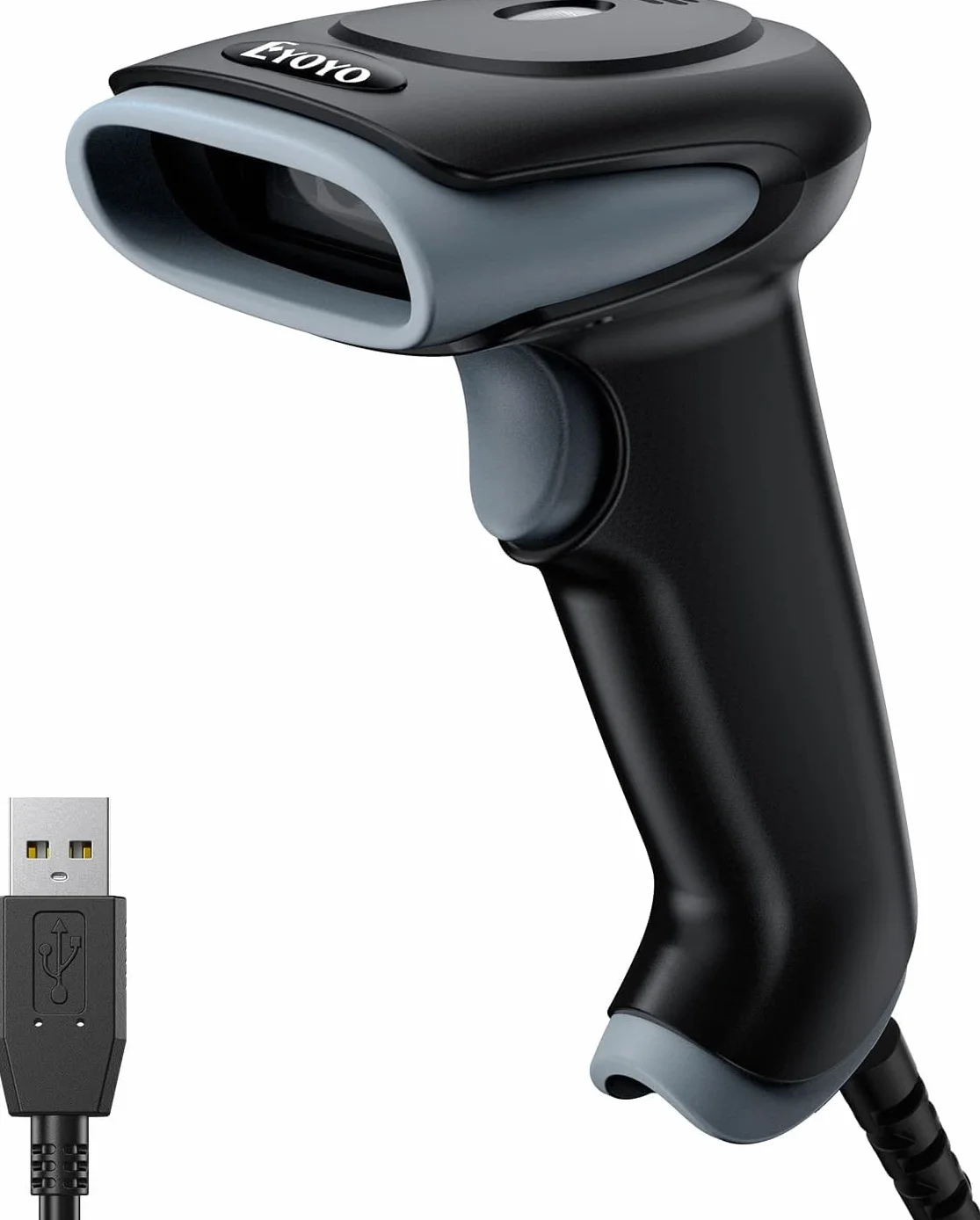 Eyoyo Lecteur Codes Barres 1D 2D USB Douchette Scanner Code Barre QR PDF417 Data Matrix pour PC Mac