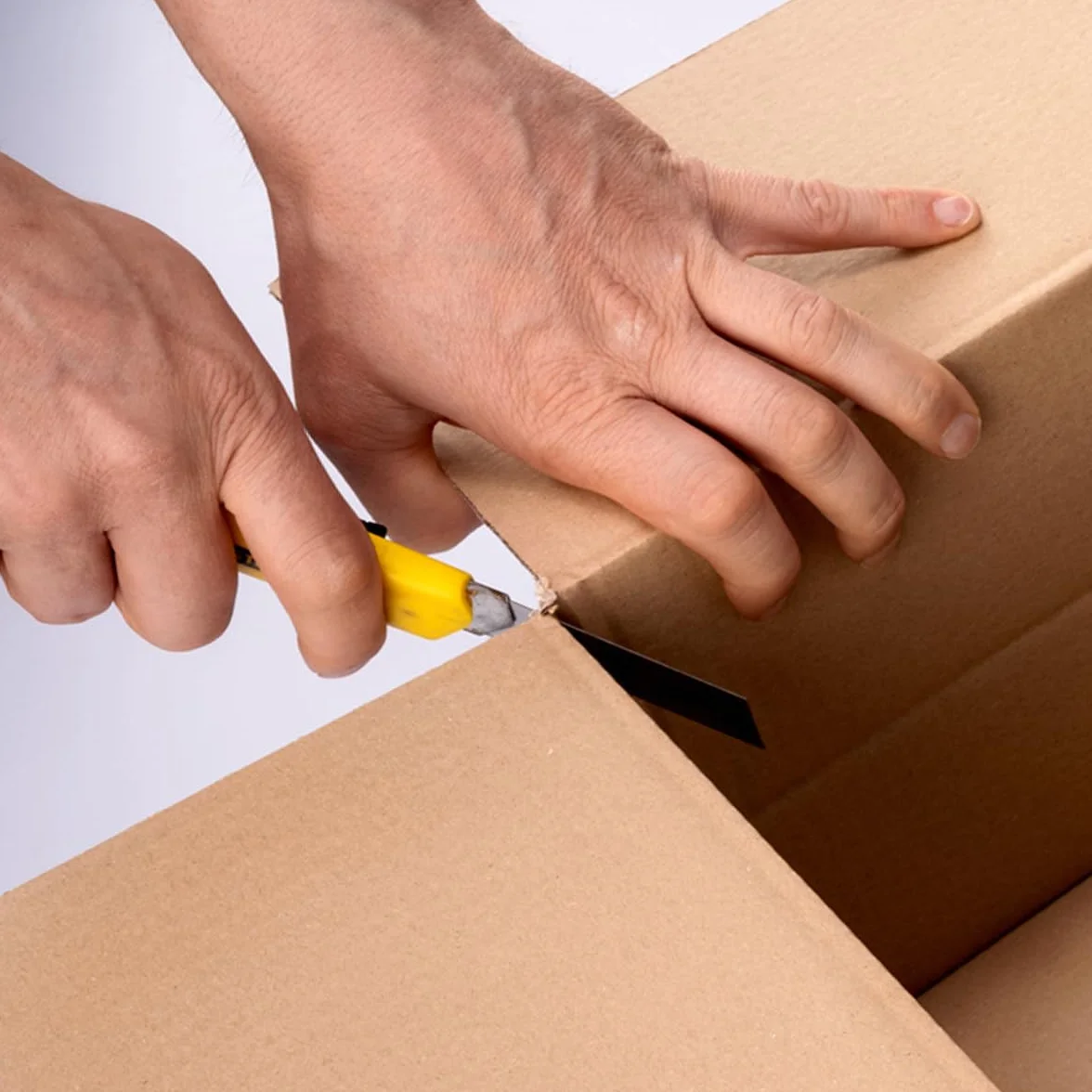 Cartons pliants d'emballage 400 x 300 x 200 mm hauteur variable KK 90 bruns simple cannelure 25 pièces