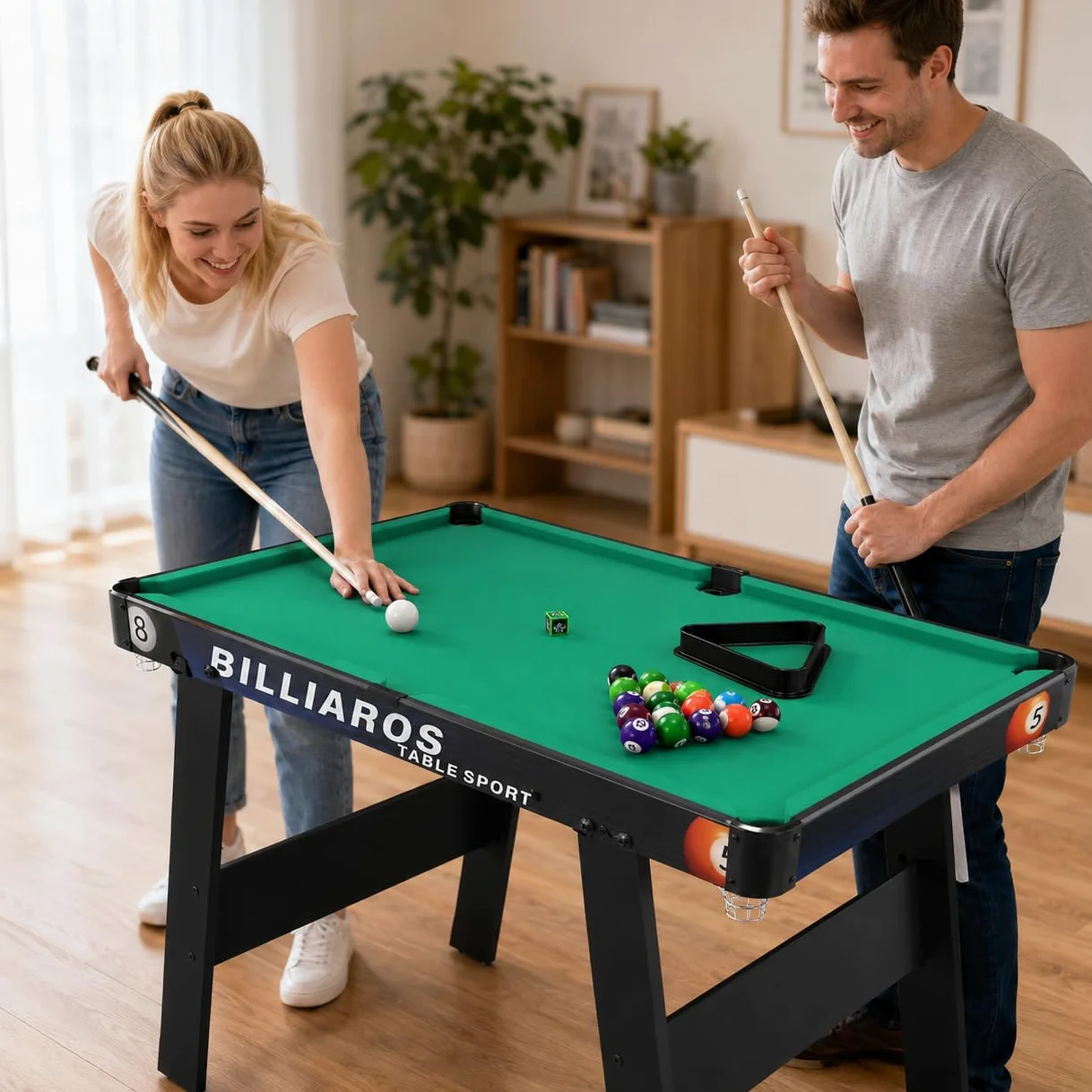 Mini Billard Pliable avec Accessoires – Table Billard Américain pour Enfants et Famille
