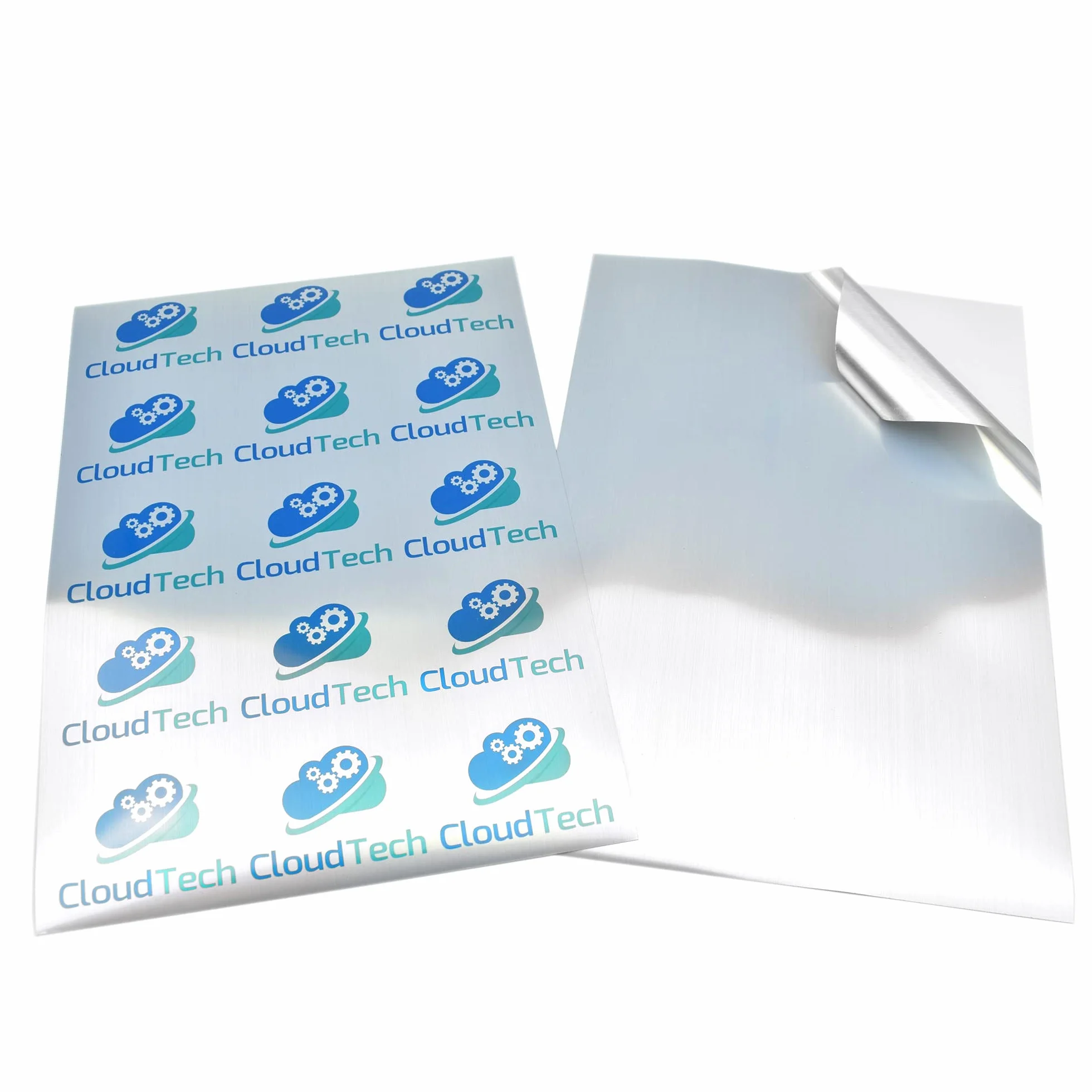 Feuilles d'autocollants en vinyle argenté brossé A4 Evergreen Goods™ | Imperméables, imprimables pour Cricut