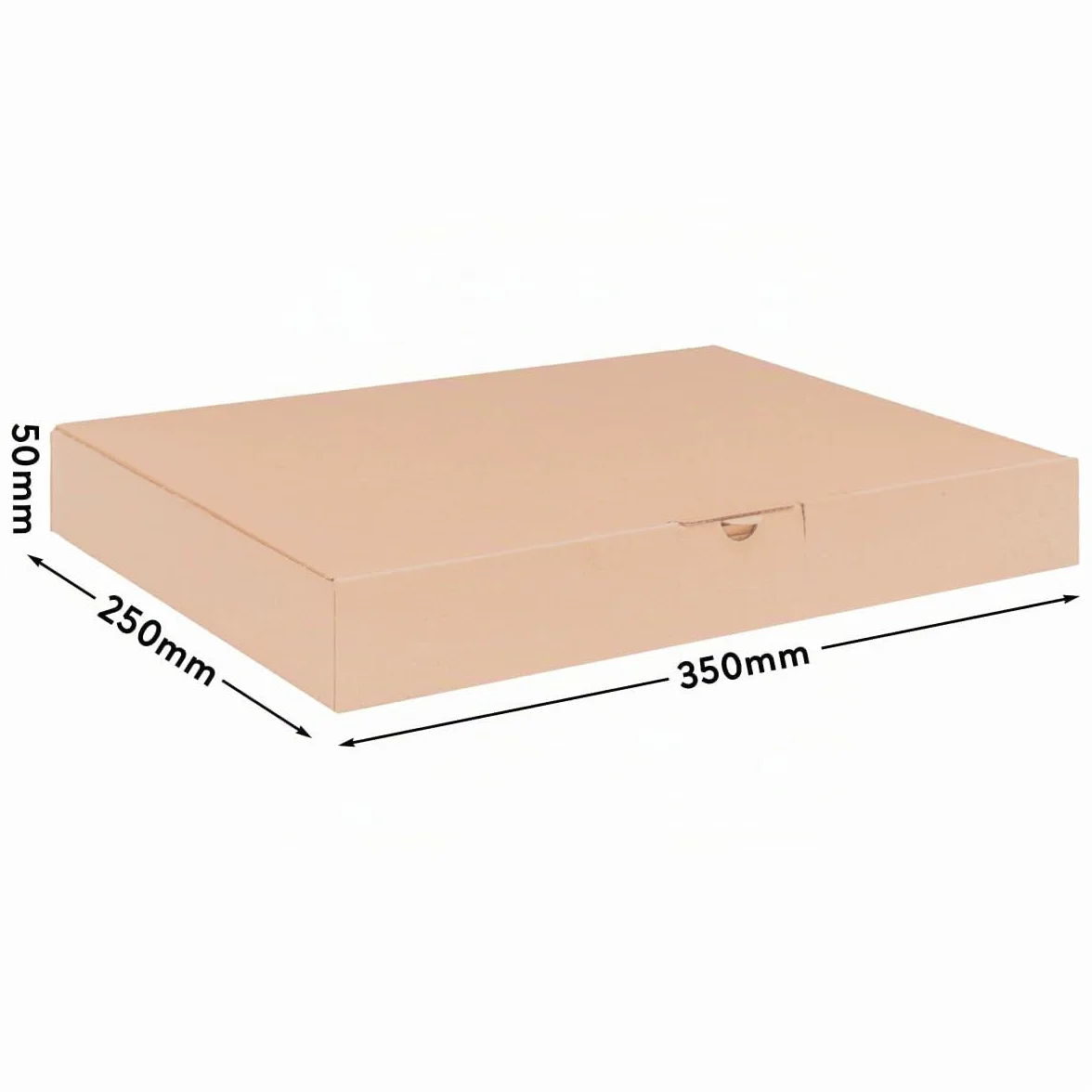 Boîtes d'expédition extra-plats 350 x 250 x 50 mm brun carton pliant simple cannelure MB-5