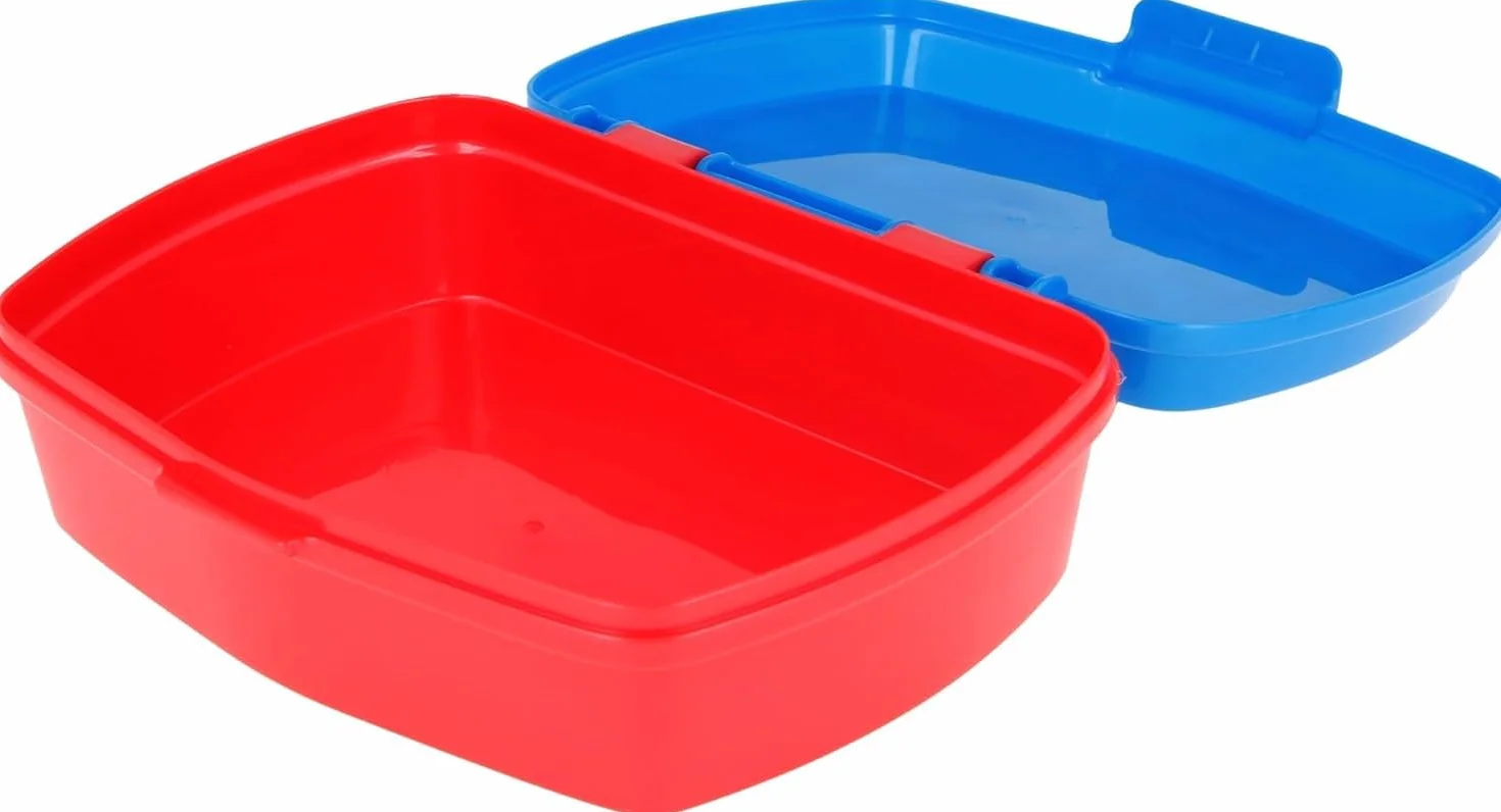 Boîte à Goûter Enfant Sonic 17x14 cm Lunch Box École Maternelle Plastique Sans BPA