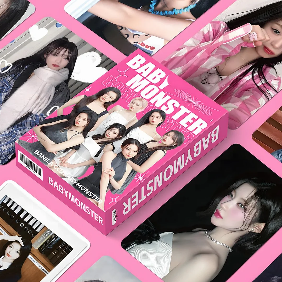 Babymonster Kpop Lomo Card Photocards 55 Pièces Carte D'Album Bm Collection