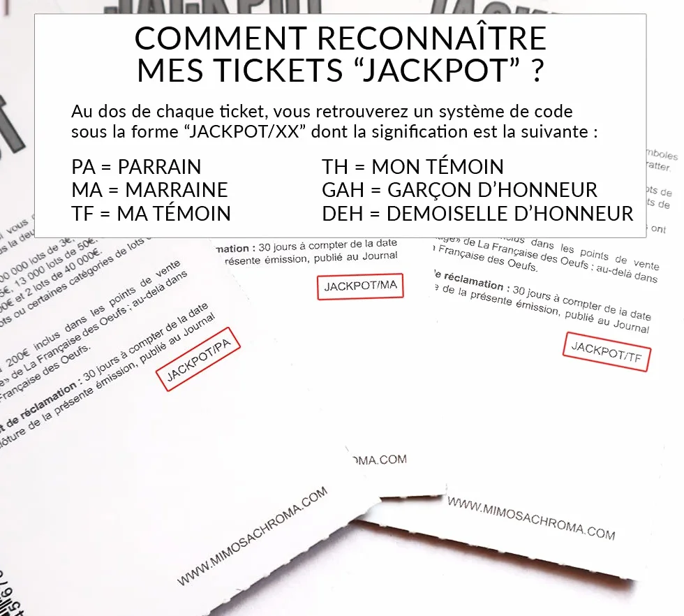 Carte à gratter demande témoin demoiselle d'honneur parrain marraine style ticket de jeu