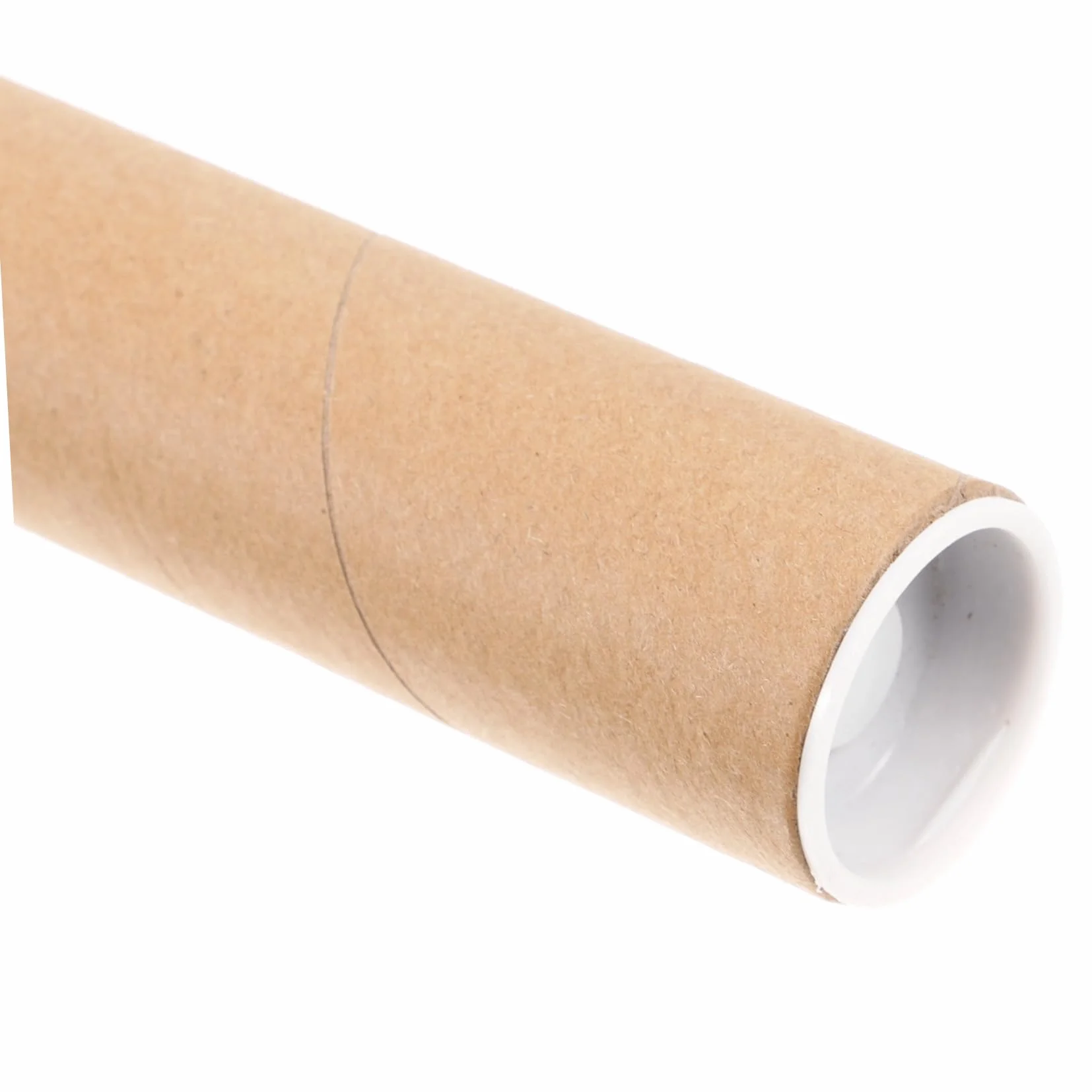 Tube En Carton Kraft 19.69In Pour Rangement Et Transport D'Affiches Documents Œuvres D'Art