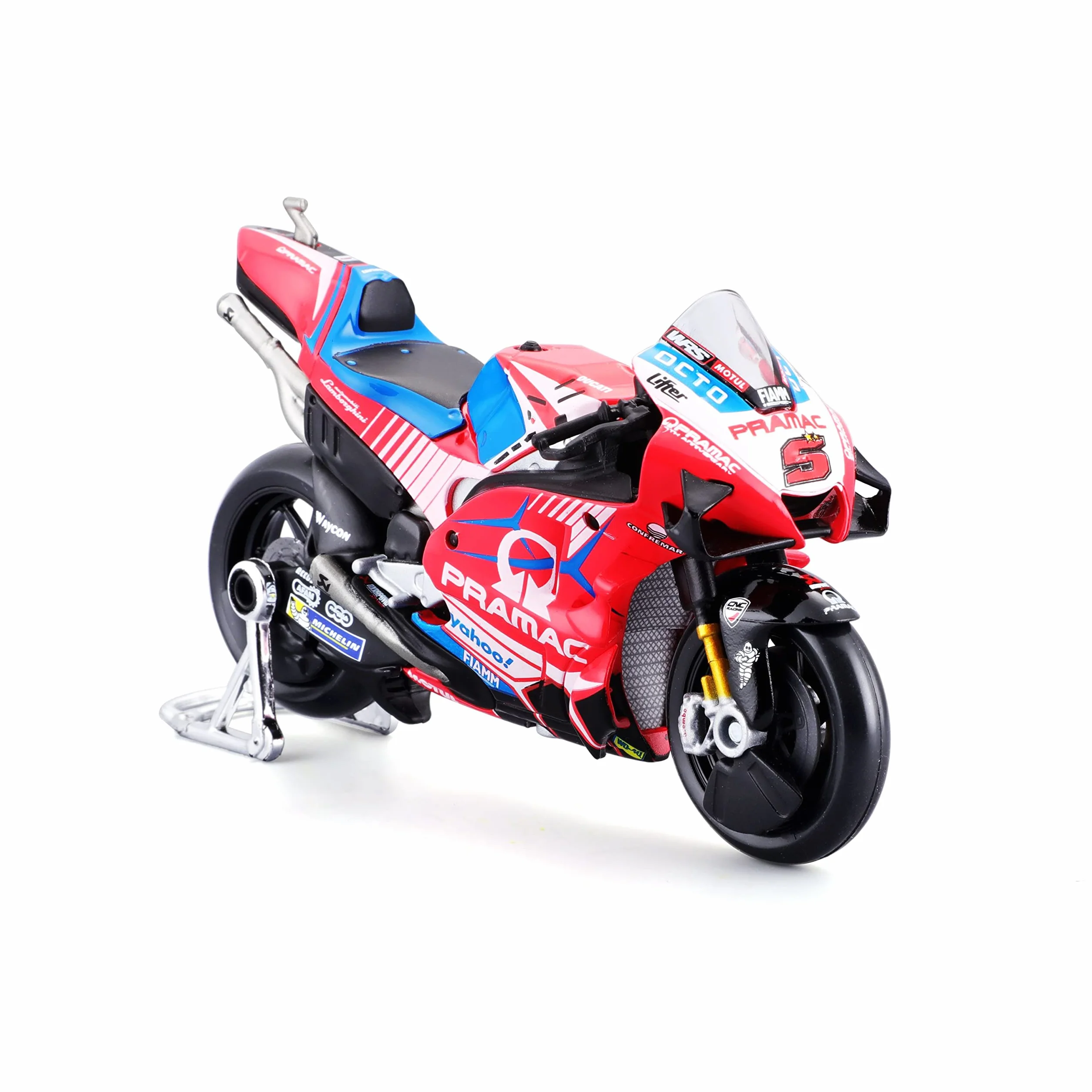 Maisto Moto Ducati Pramac #5 Johann Zarco Réplique miniature échelle 1/18 MotoGP Racing 2022