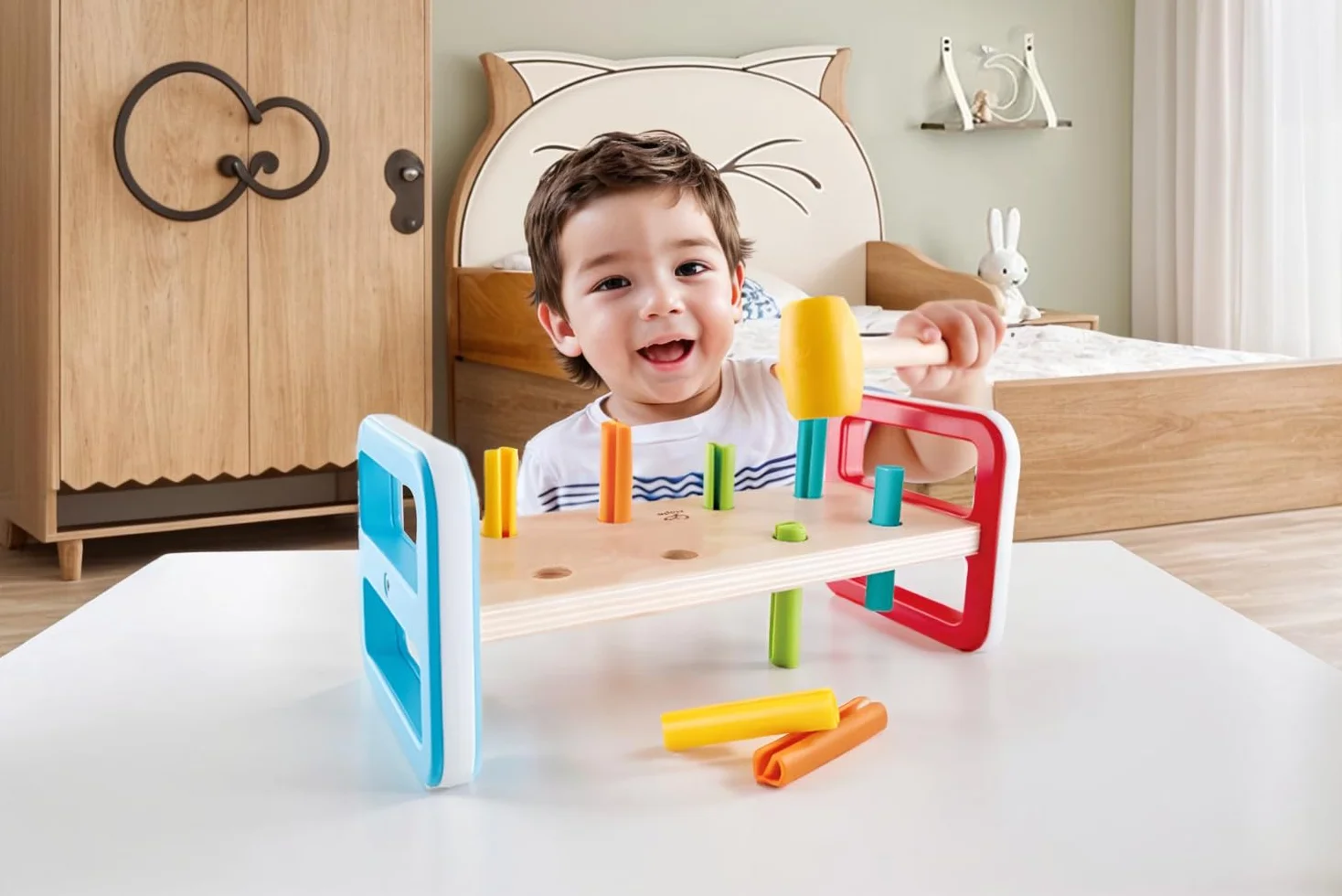 Hape Jouet en Bois Banc à marteler
