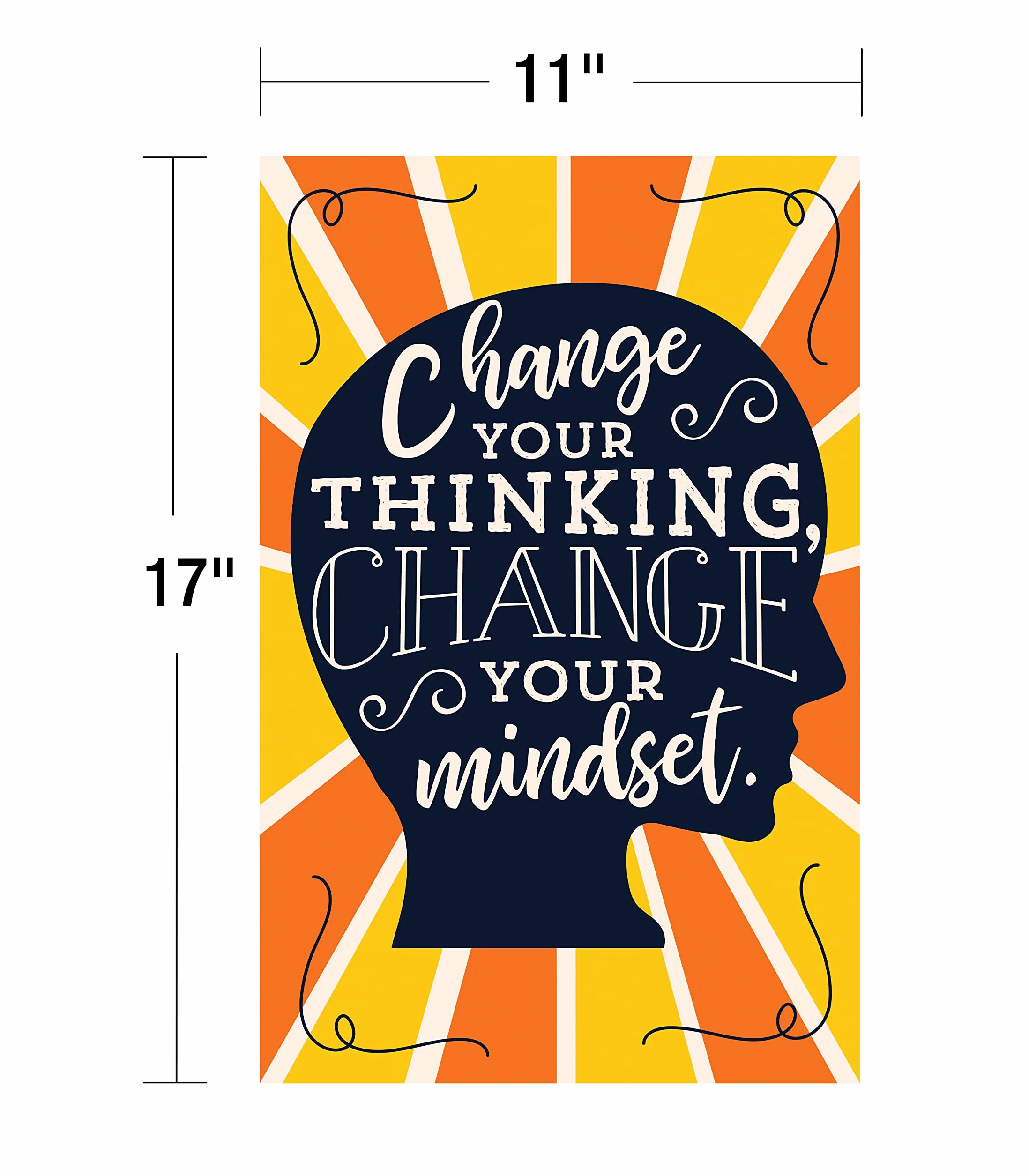 Carson Dellosa 16 affiches motivation salle de classe 27,9 x 43,2 cm inspirantes collège lycée