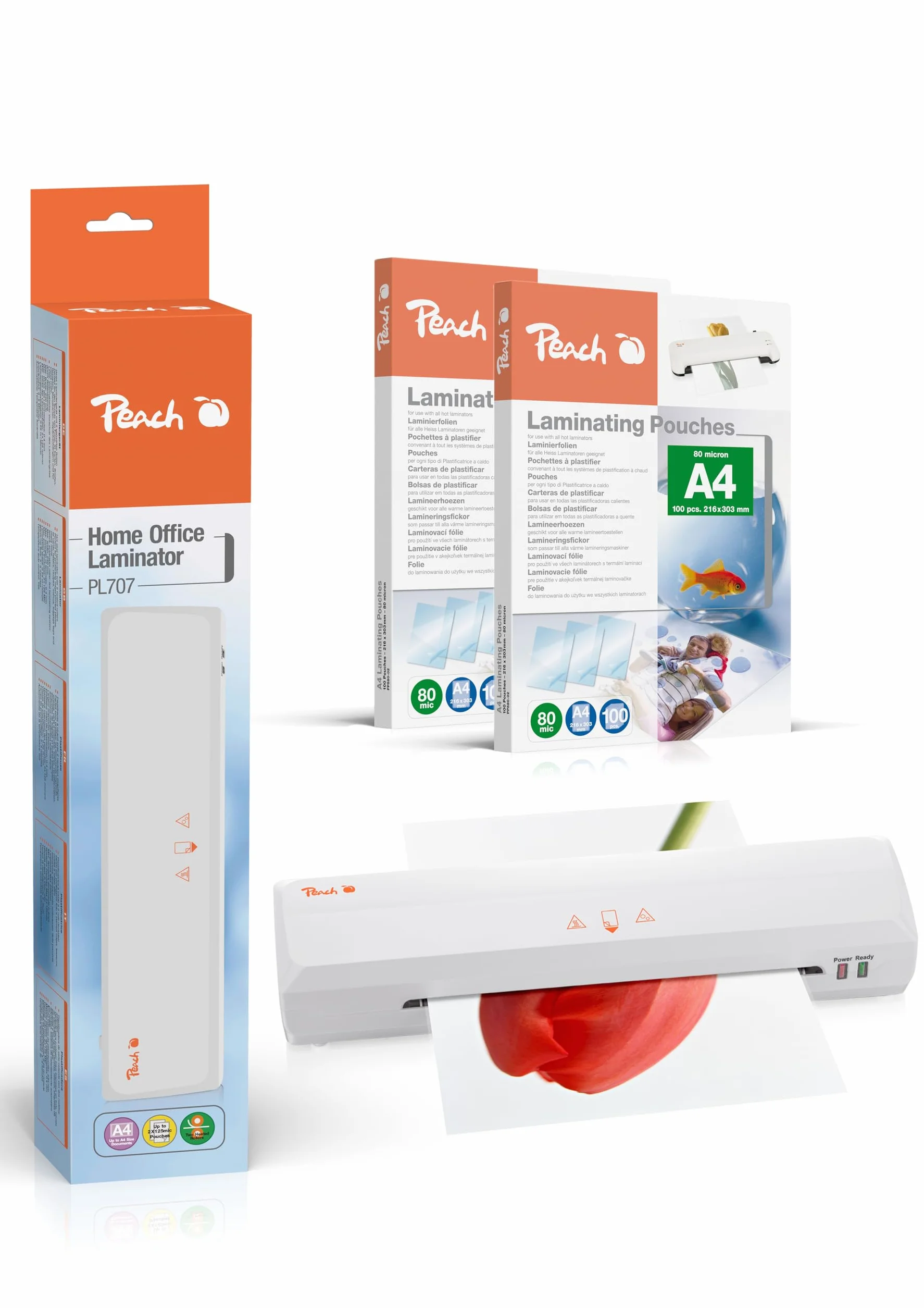 Peach PL707P Plastifieuse DIN A4 200 films plastification