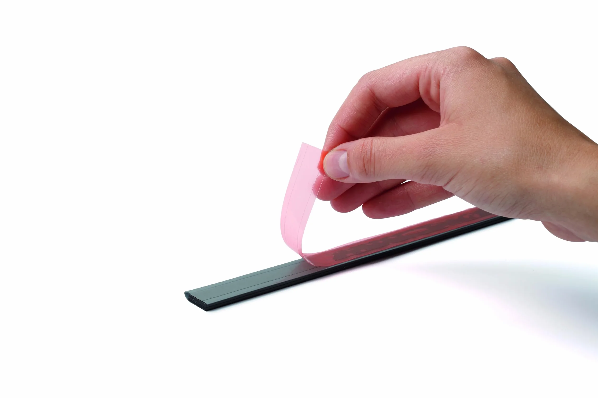 DURAFIX RAIL Barre d'Affichage pour Documents Pince Adhésive 210x17mm Lot de 5 Argent