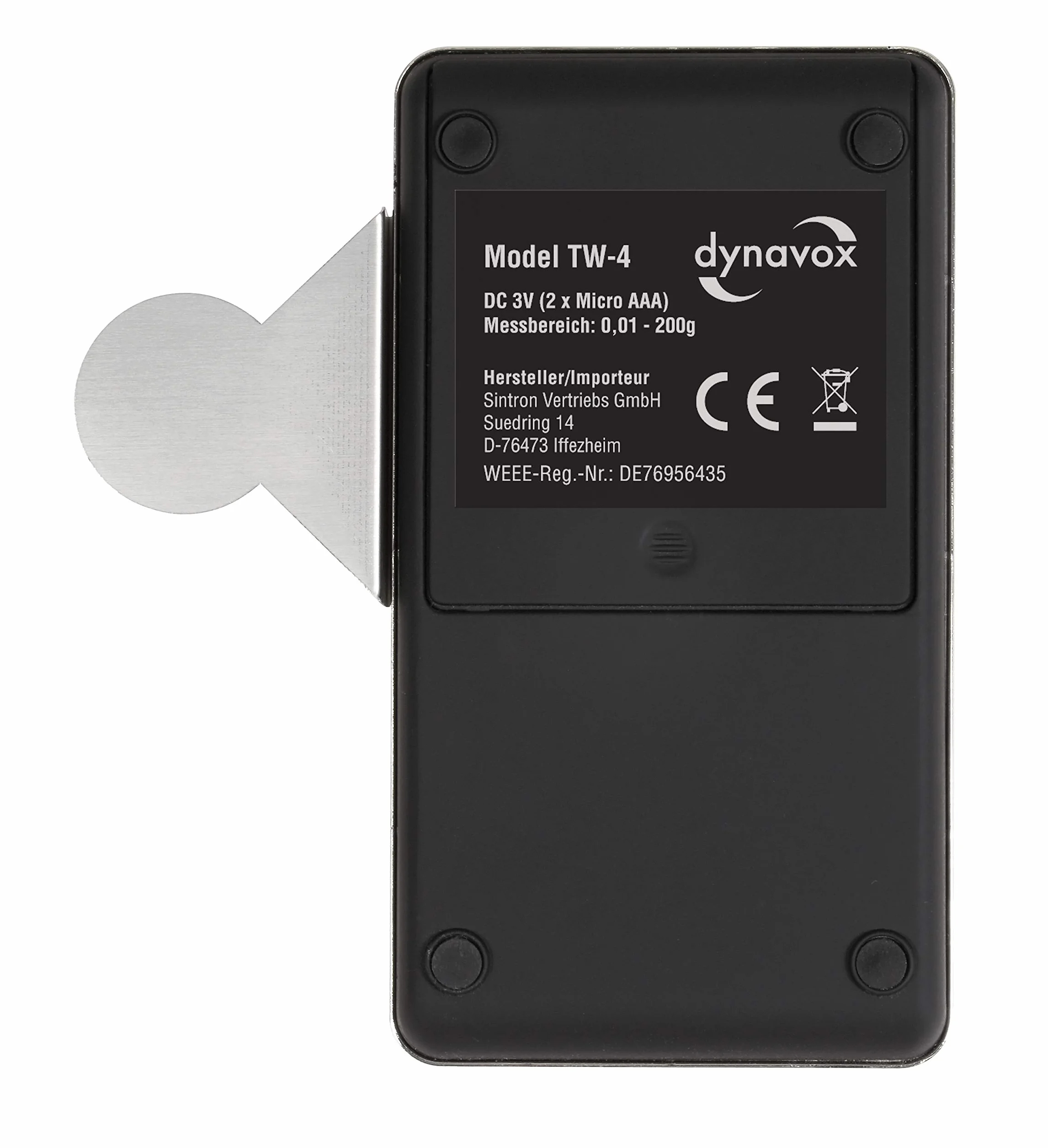 Balance électronique TW4 pour bras de lecture, mesure précise antistatic
