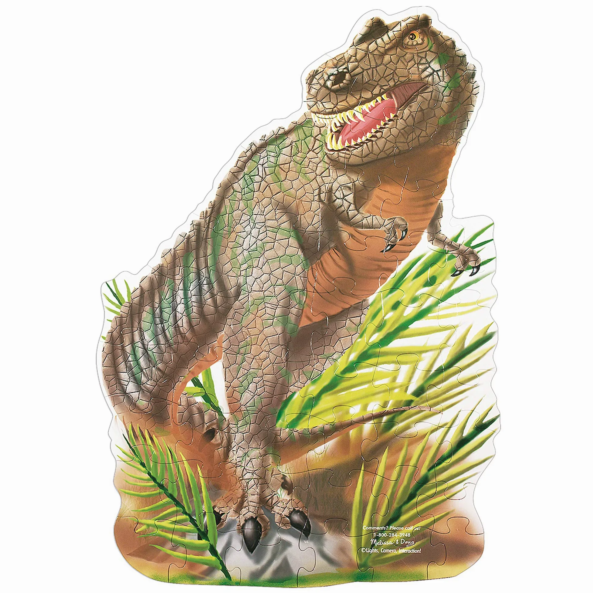 Melissa & Doug - 10431 - Puzzle De Sol - Tyrannosaures Rex Géant - 48 Pièces