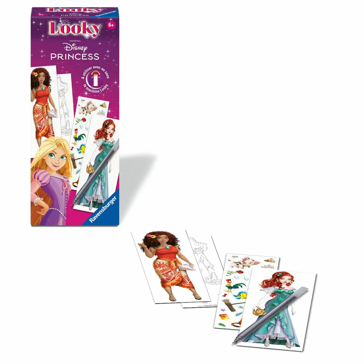 Ravensburger Looky Disney Princesses Machine Looky Dessin de Mode Stylisme Dès 6 Ans 25961