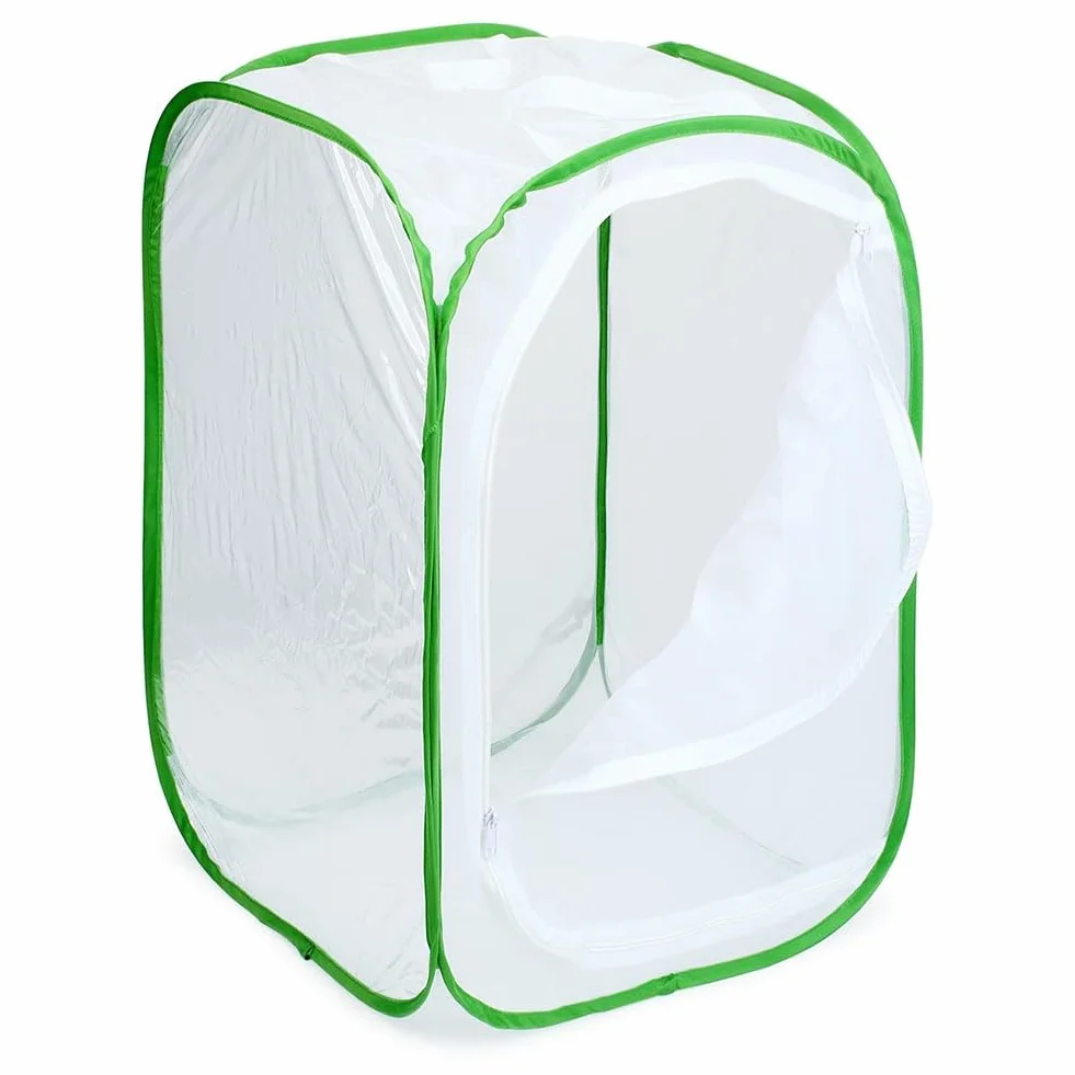 Lot de 2 cages à insectes et papillons pour terrarium 40 x 40 x 60 cm