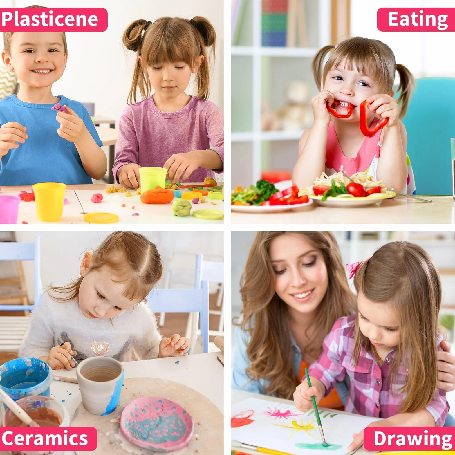 WERNNSAI Tablier Peinture Enfant pour Garçons et Filles 3-12 Ans