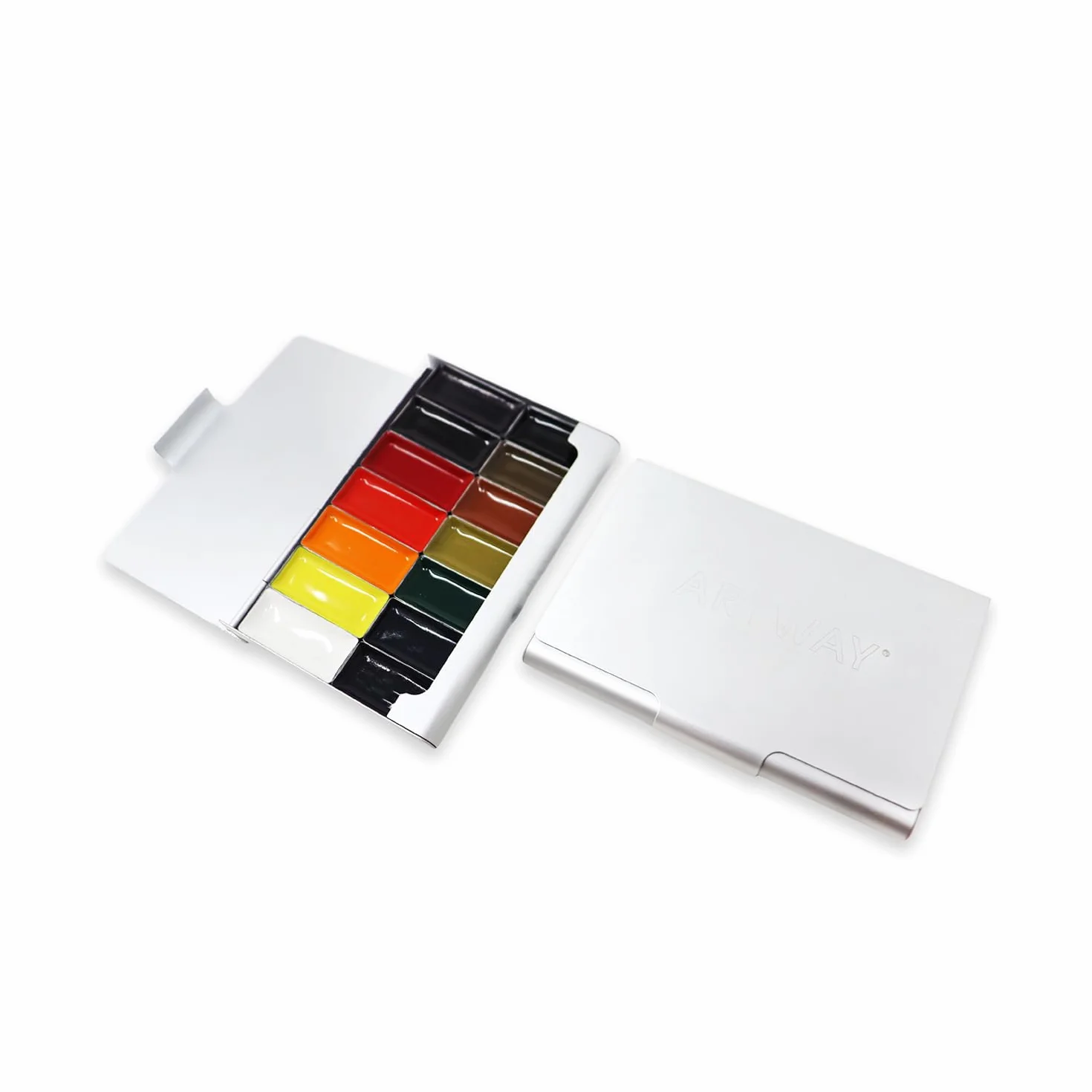 Artway Pocket Palette Ensemble de Peintures Aquarelle 14 Mini Godets Haute Pigmentation