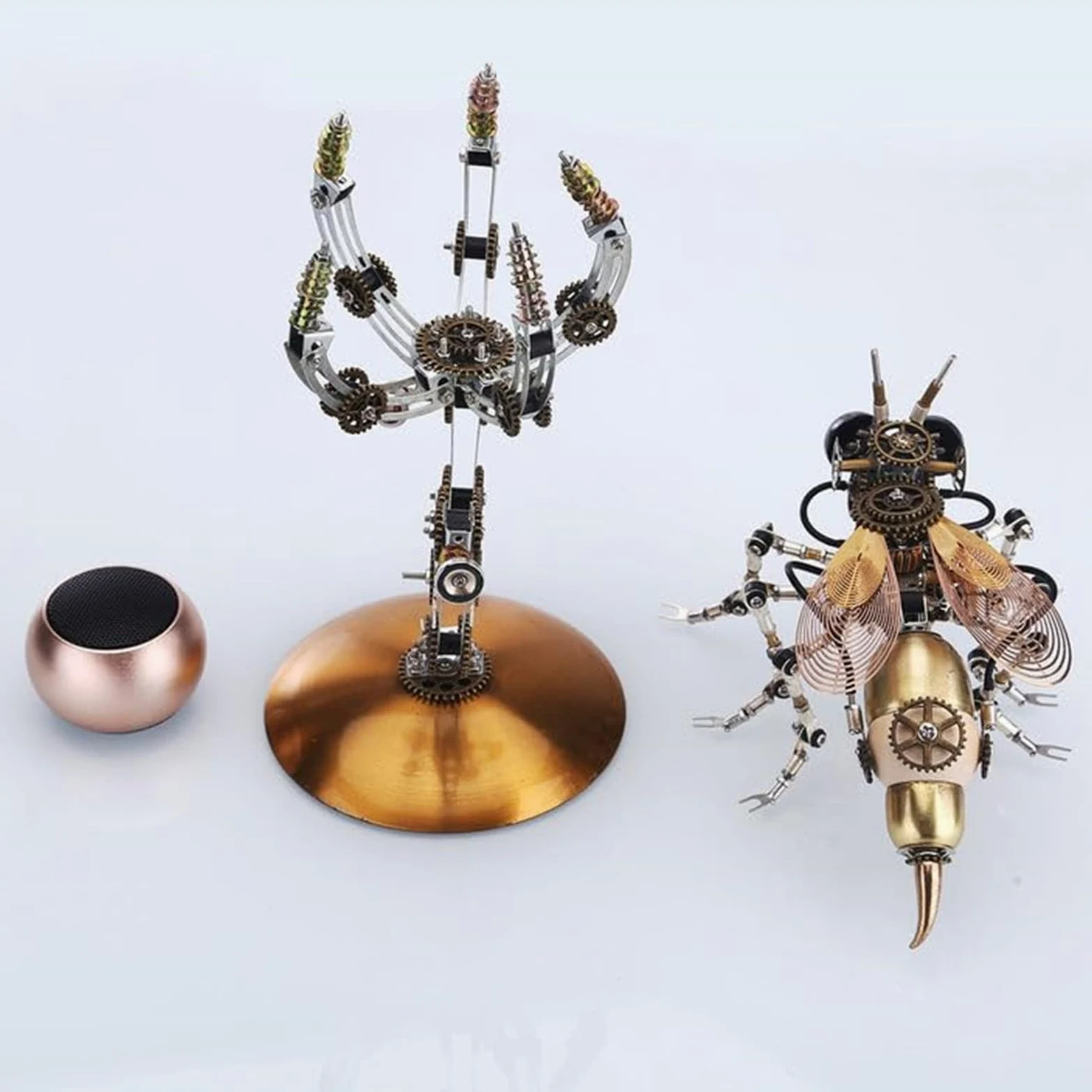 Metalkitor Casse-tête 3D en métal pour adultes, kit de modèle mécanique guêpe – Ornement Steampunk à faire soi-même – Assemblage artisanal – Excellente décoration de chambre et choix de cadeau, plus