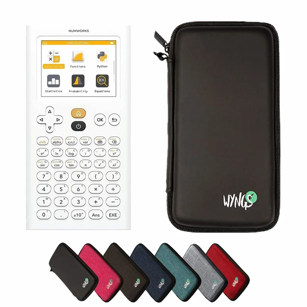 NumWorks Calculatrice Graphique Noir avec Housse de Protection WYNGS
