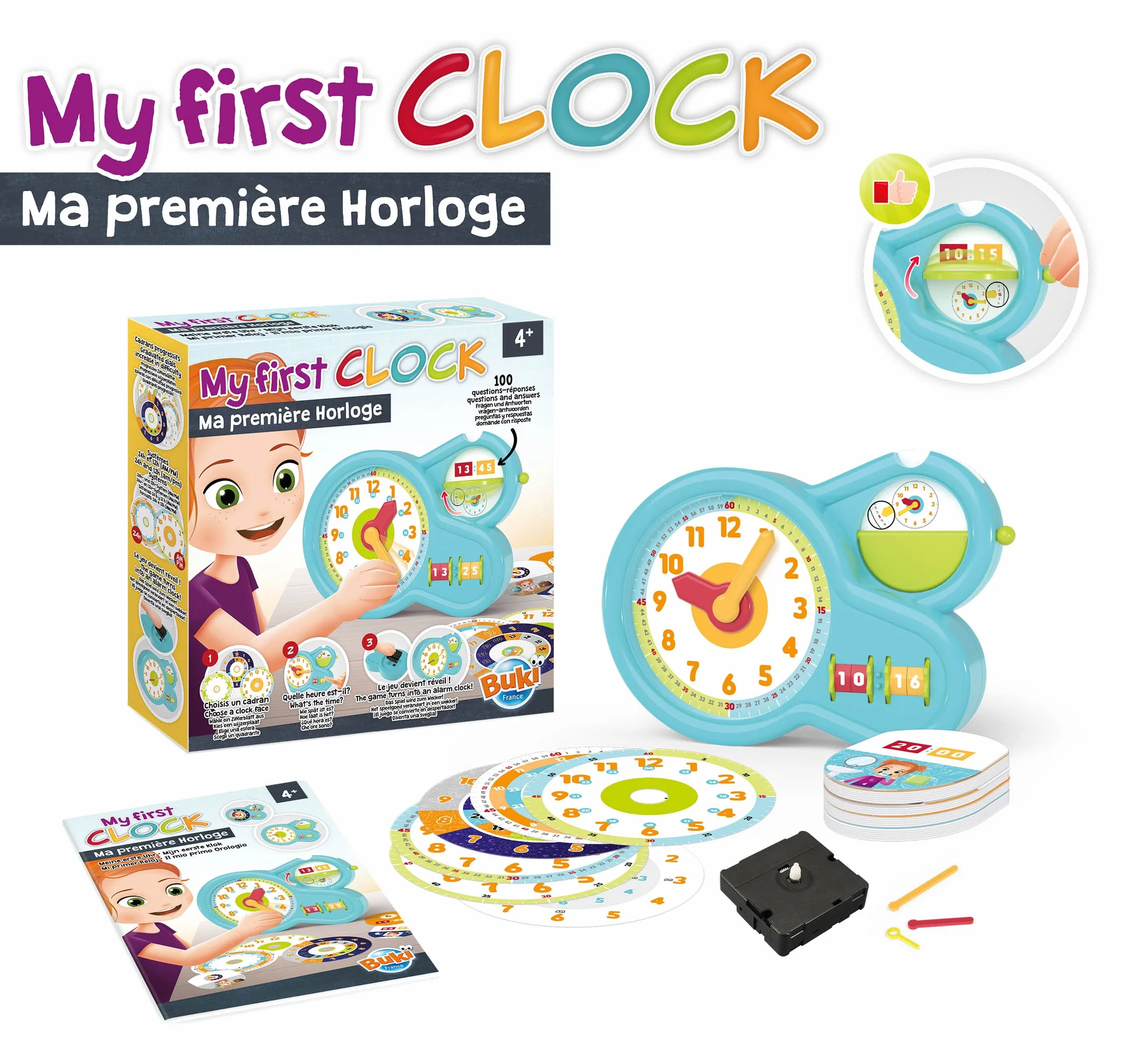 Buki Ma première horloge 5605