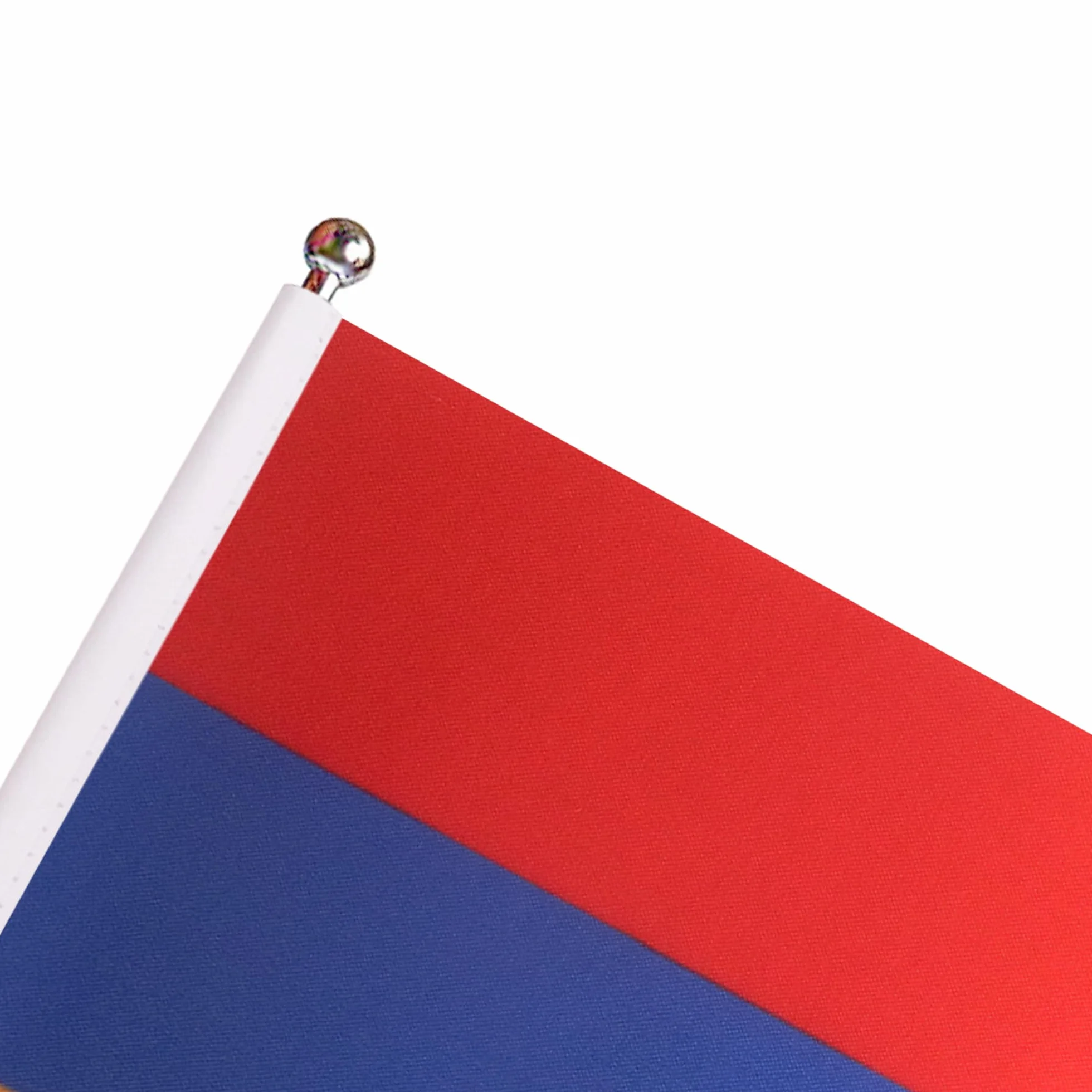 AZ FLAG Drapeau De Table Arménie Prestige 22x15 cm Satin Hampe 30cm Socle Métal