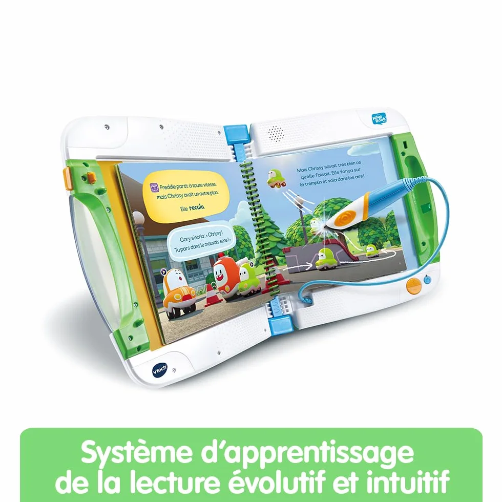 VTech MagiBook Starter Pack Vert, Lecteur Interactif de Livres Éducatifs, Système Ludique d'apprentissage, Cadeau Enfant 2-8 Ans