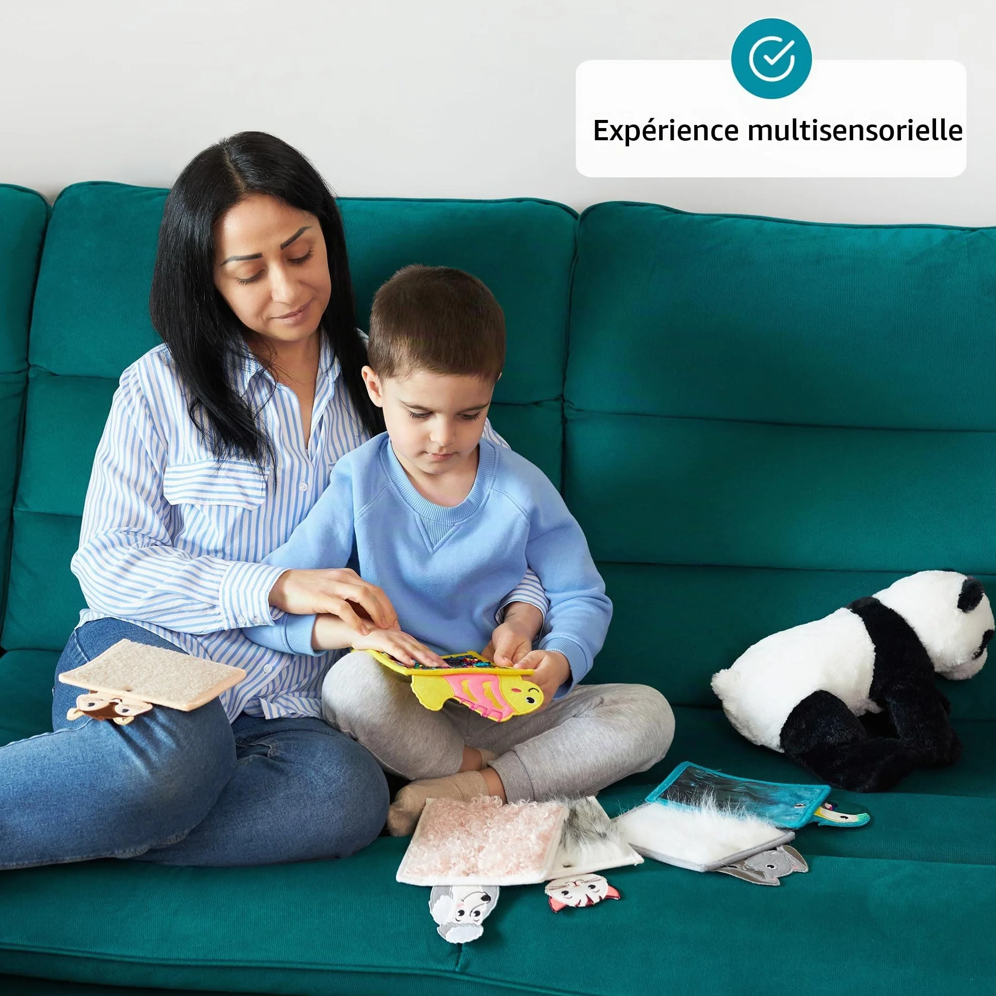 Tapis Sensoriel Texture Enfants Dalle Sensorielle pour Enfants Autistes