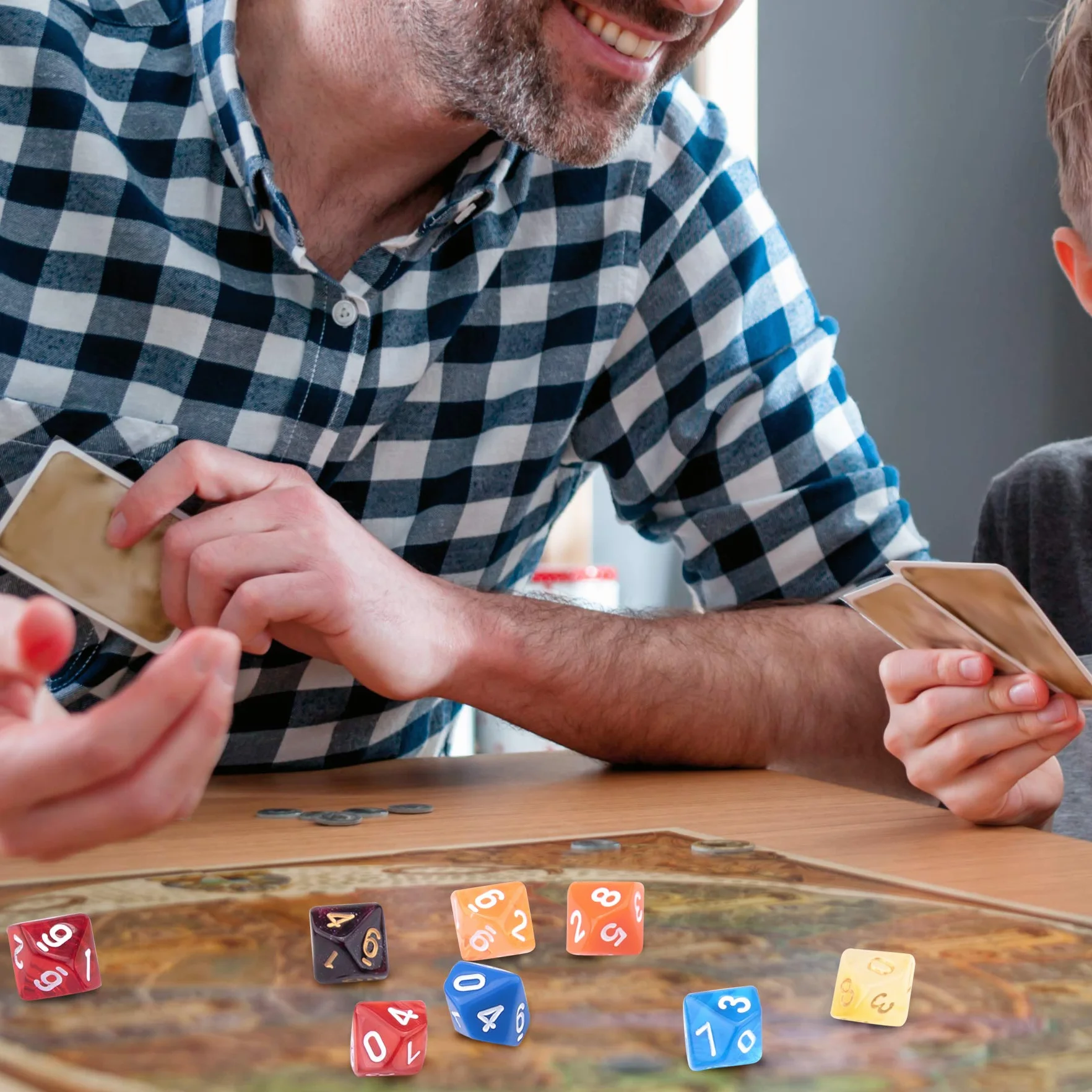 SIQUK 35 Pièces Dés Polyédriques Jeu de Dés 10 Faces Multicolore pour DND RPG