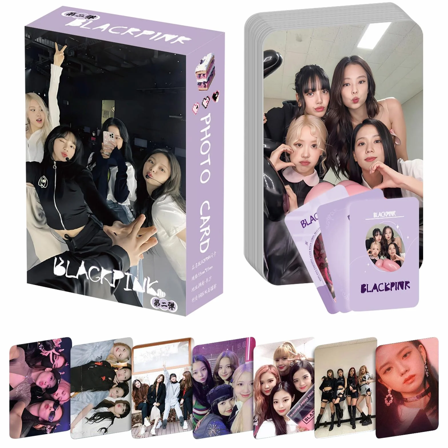 Coffret Photo LOMO BP Born Pink World Tour, Lot de 55 Cartes, Album, Cadeau Fan (Couverture Aléatoire)