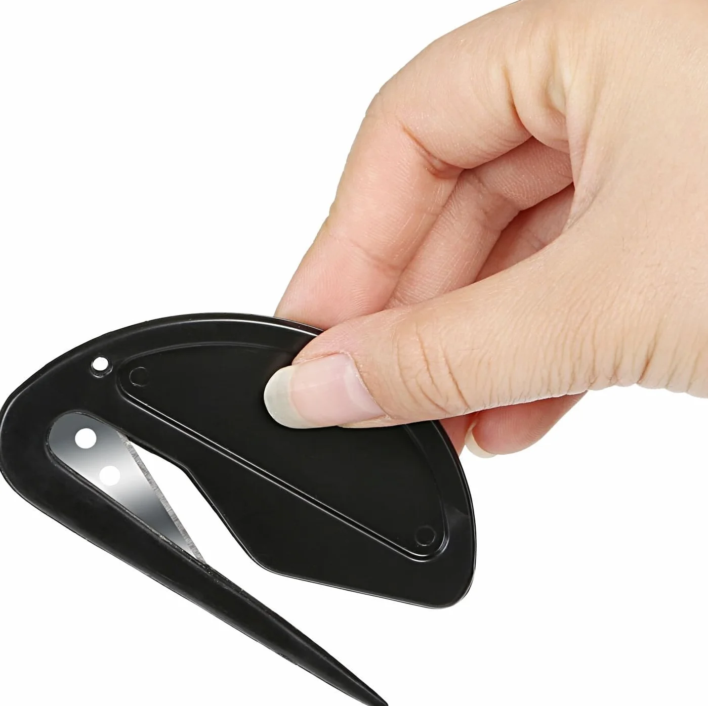 Kesote Ouvre Lettre Métal 4 Pcs Coupe Papier Enveloppe Noir 77 x 48 mm