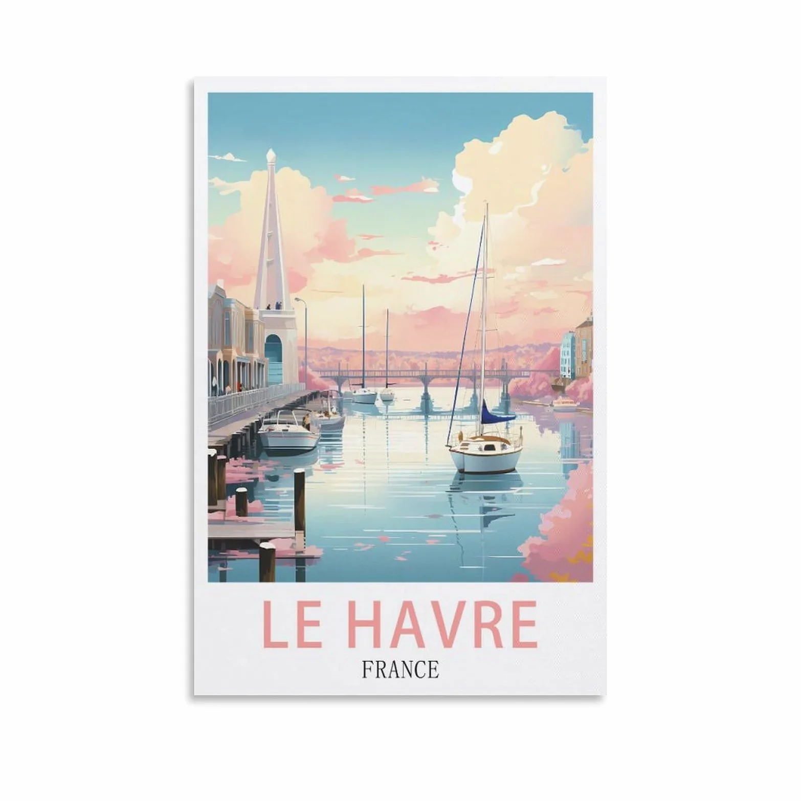 Puzzles 2000 pièces, Le Havre France Puzzles 2000 pièces Adolescents Enfants Puzzle Divertissement Puzzle Challenge 70x100cm