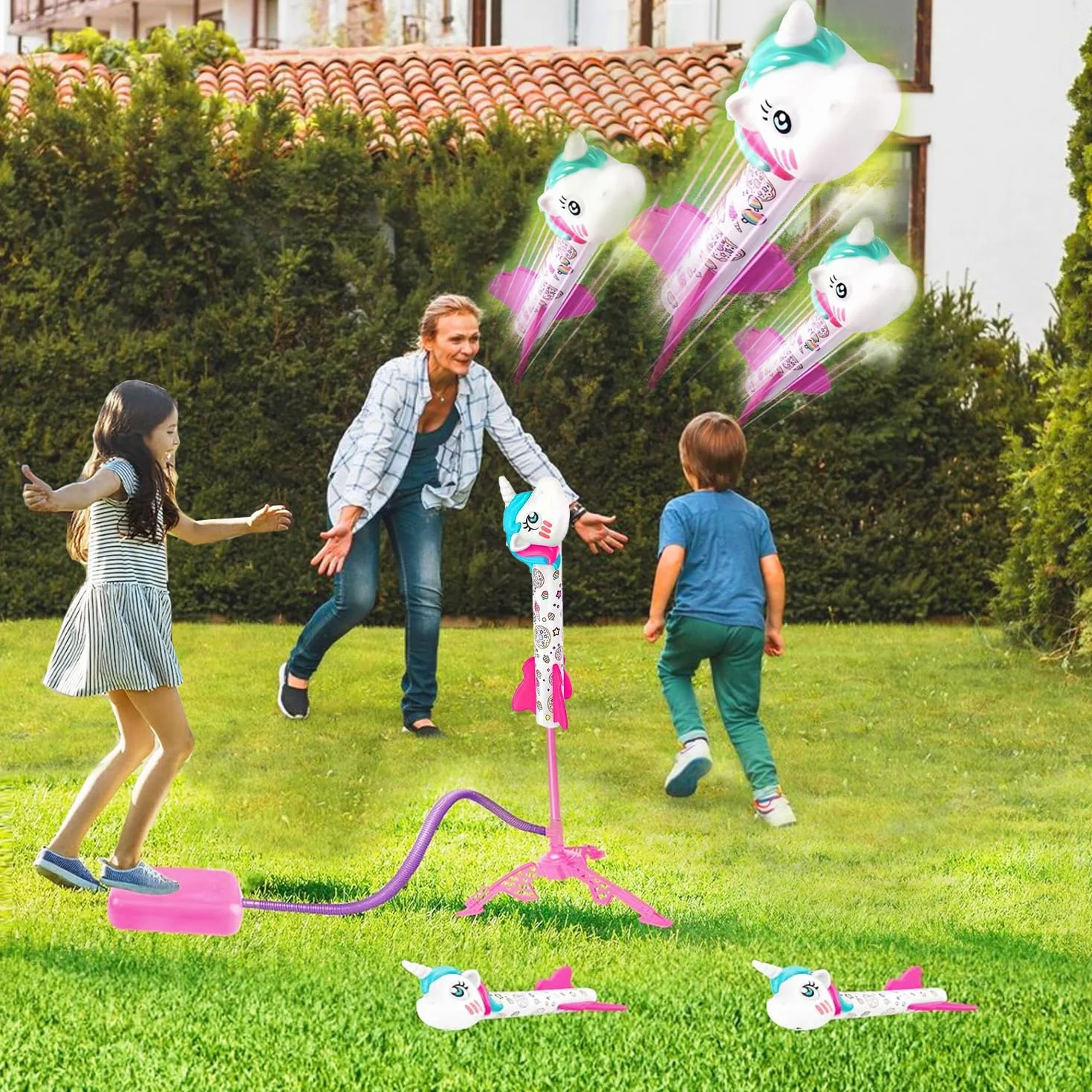 Fusée Jouet Enfant Plastique Kit 3-12 Ans Air Mousse Exterieur Cadeau Anniversaire