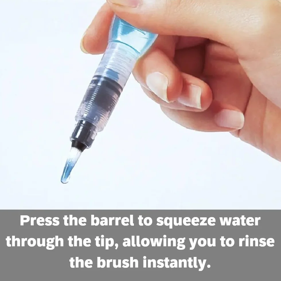 Pentel Aquash Brush Pinceau à réserve d'eau 10 ml pointe large