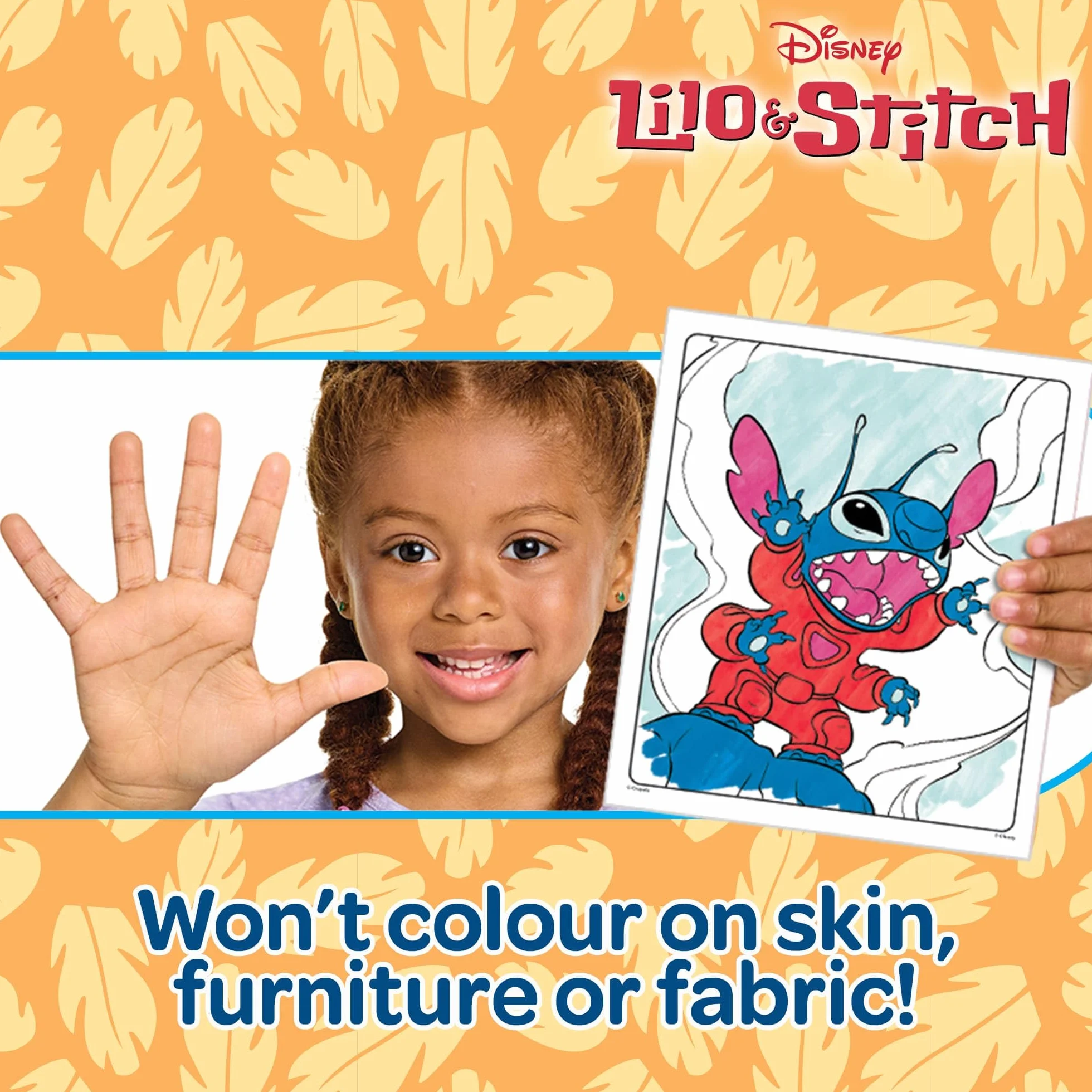 CRAYOLA Color Wonder Kit Coloriage 18 Pages 4 Feutres Anti-tache Lilo & Stitch Enfants 3-5 Ans