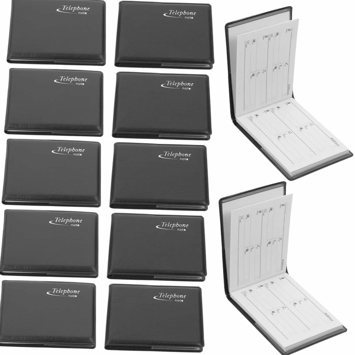 EXCEART Lot de 12 Mini carnet d'adresses - Petit répertoire téléphonique pour Portefeuille