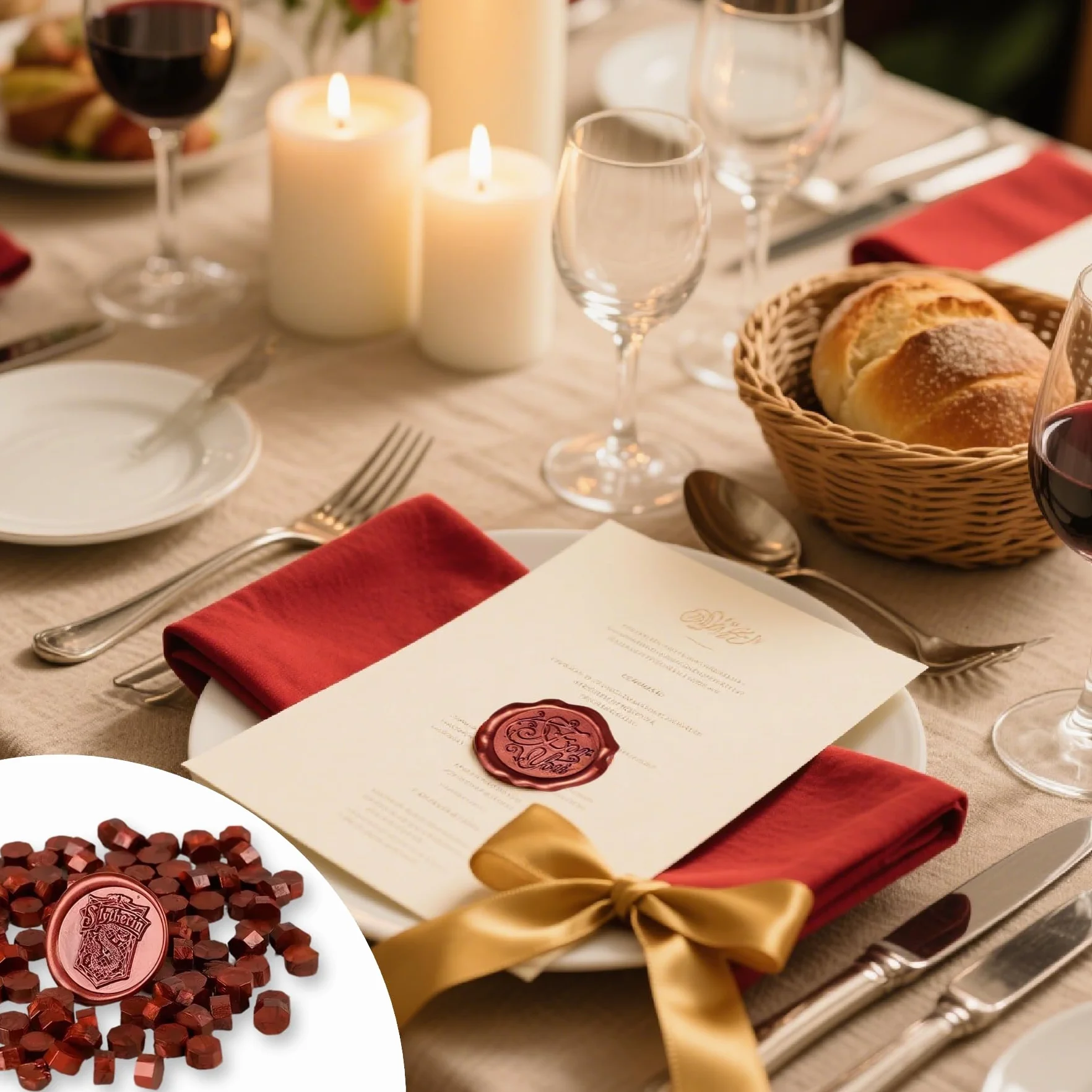 Perles de Cire Bordeaux pour Sceau à Cacheter, Cuillère à Fondre, 100 Pièces