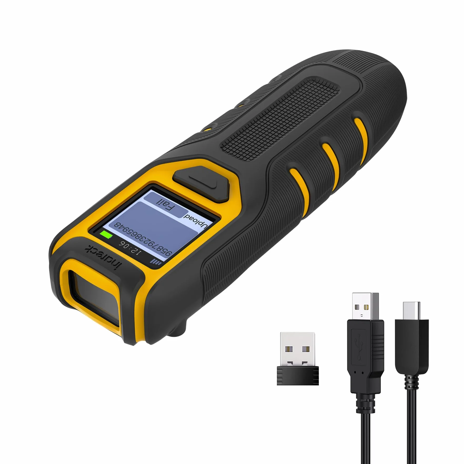 Inateck Lecteur Code Barre sans Fil 2D, Bluetooth QR, 2600 mAh, BCST-47
