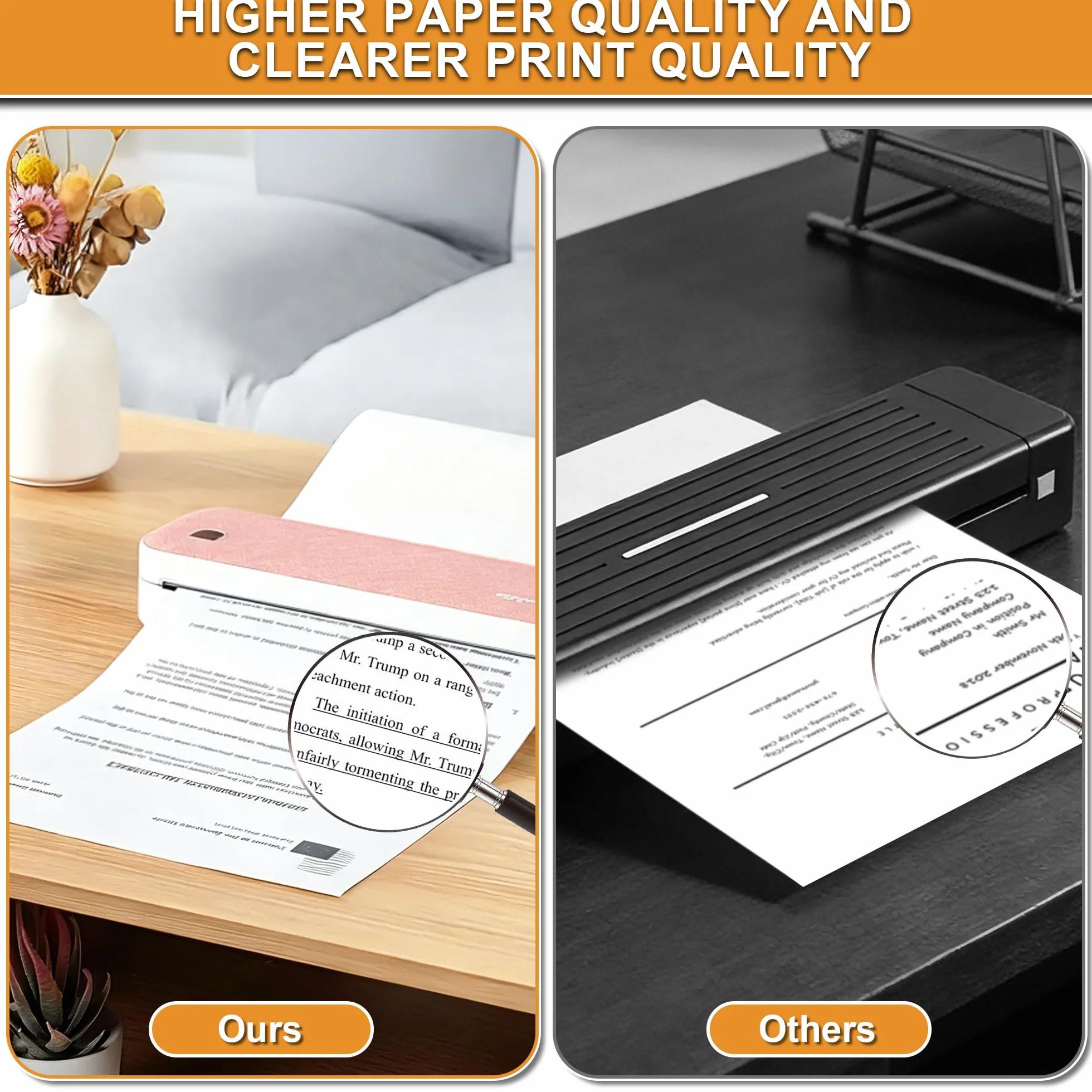 Thermopapier A4 200 Blatt, 210 x 297mm, BPA-frei, Kompatibel mit Thermodruckern