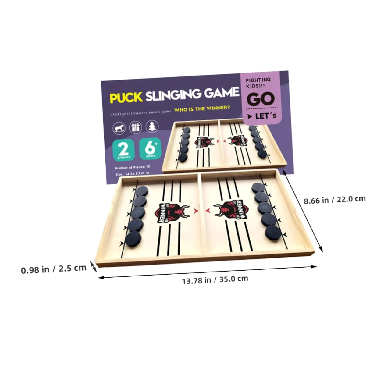 SUPVOX Jeu de Palet à Fronde Rapide Bois Éducatif pour Parents et Garçon Fille de Amusant pour Développer Intelligence et Interaction Familiale